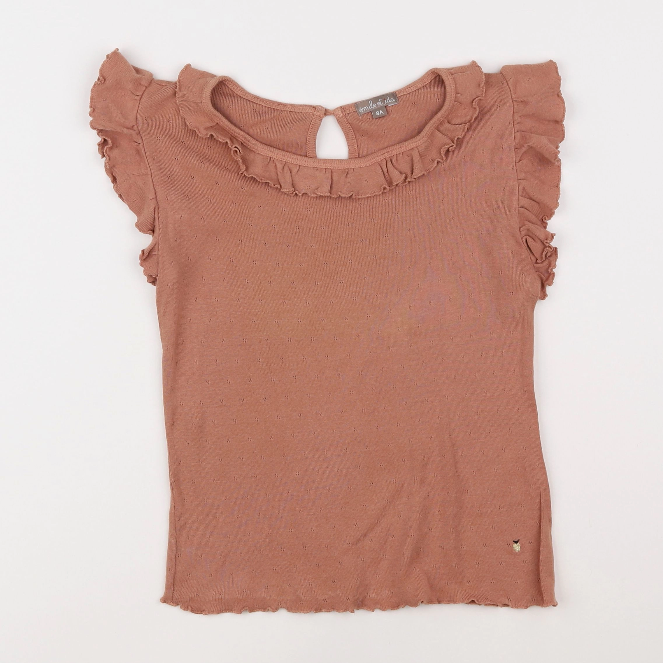 Emile et Ida - tee-shirt marron - 8 ans