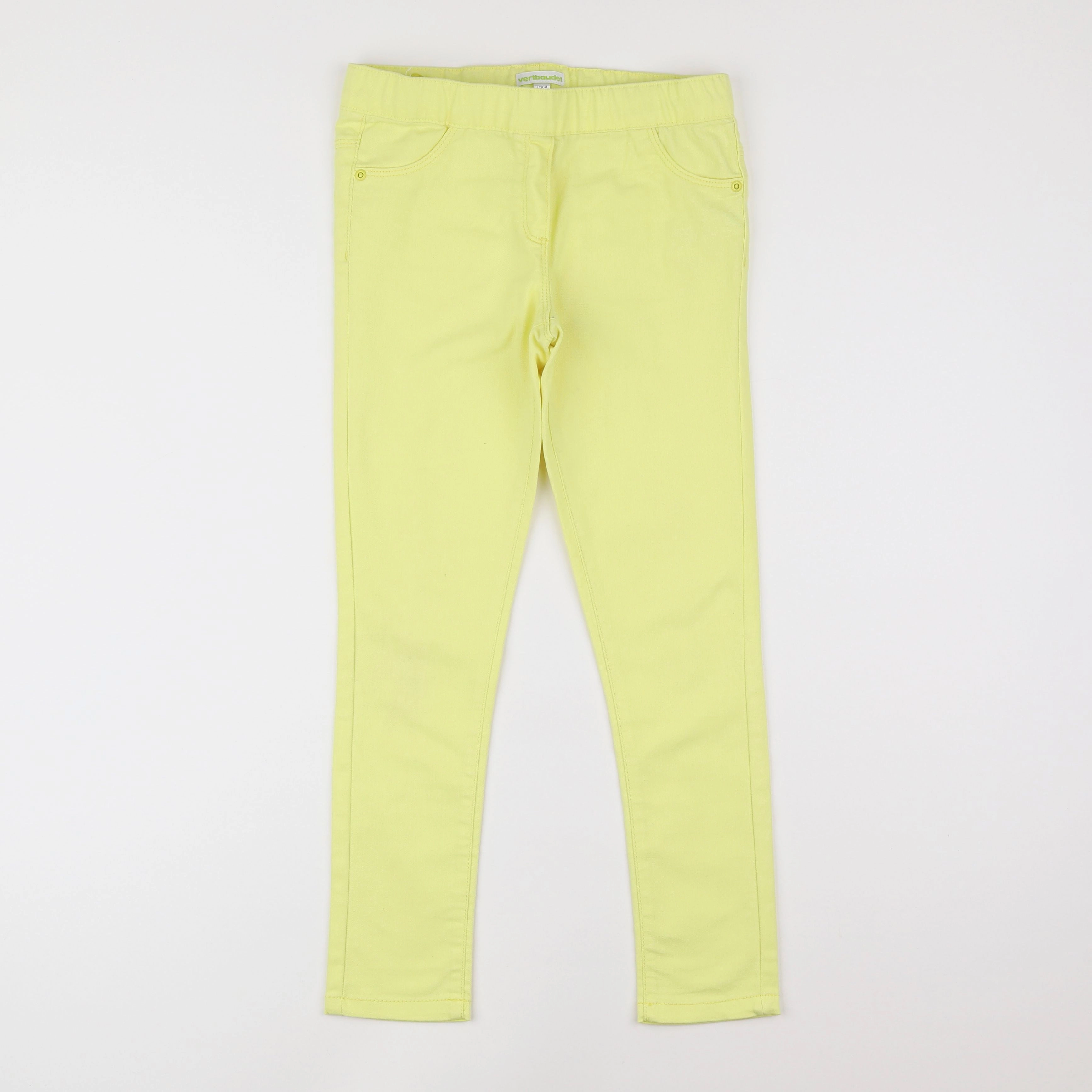 Vertbaudet - jegging jaune - 9 ans