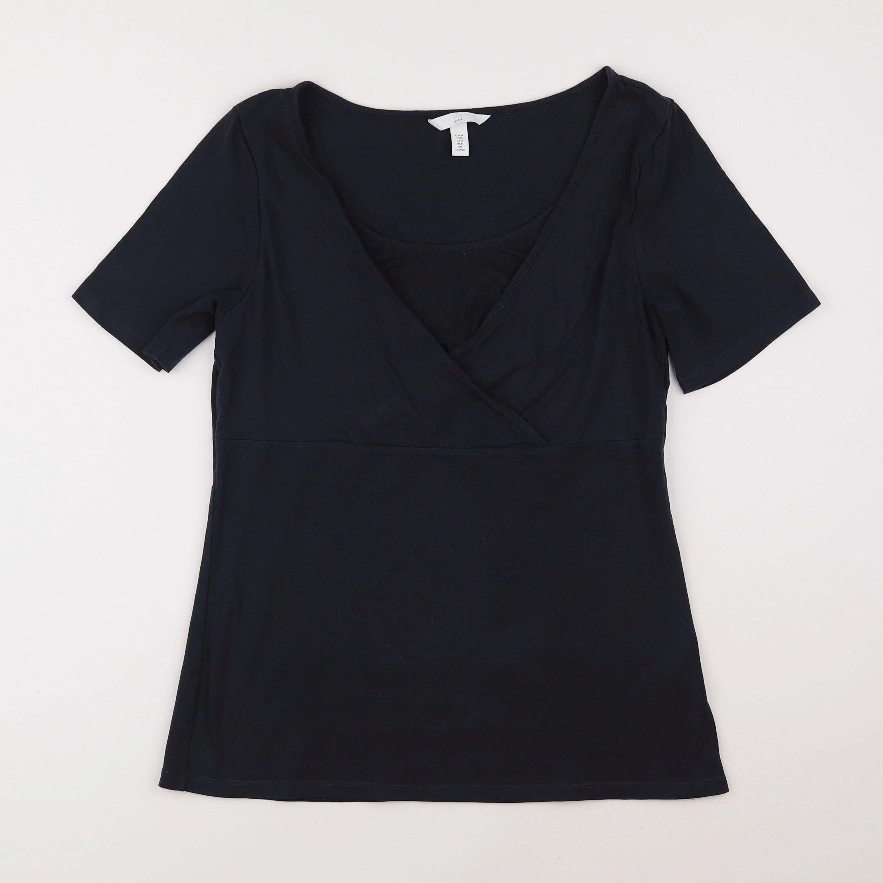 H&M - tee-shirt grossesse bleu - 38 à 40