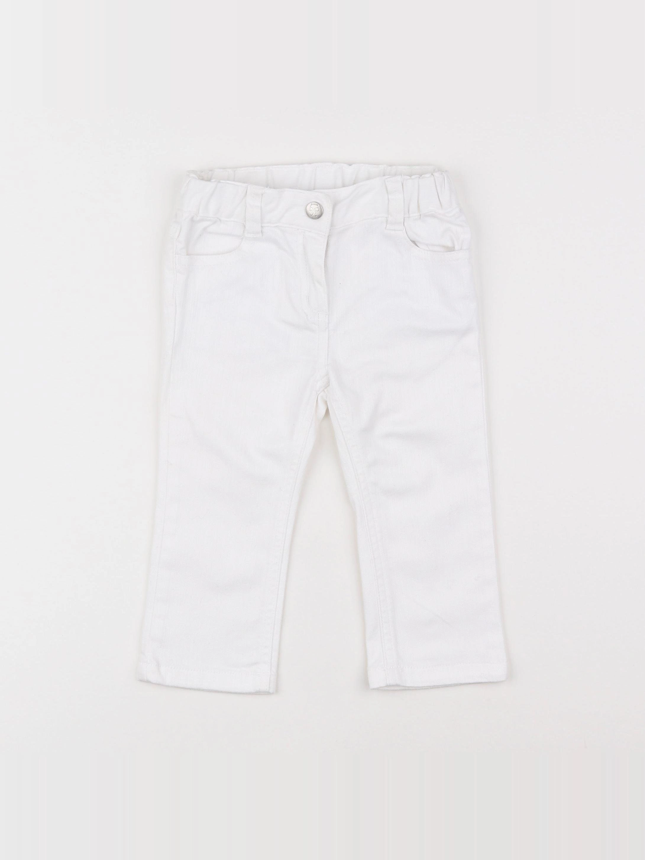 Jacadi - pantalon blanc - 18 mois
