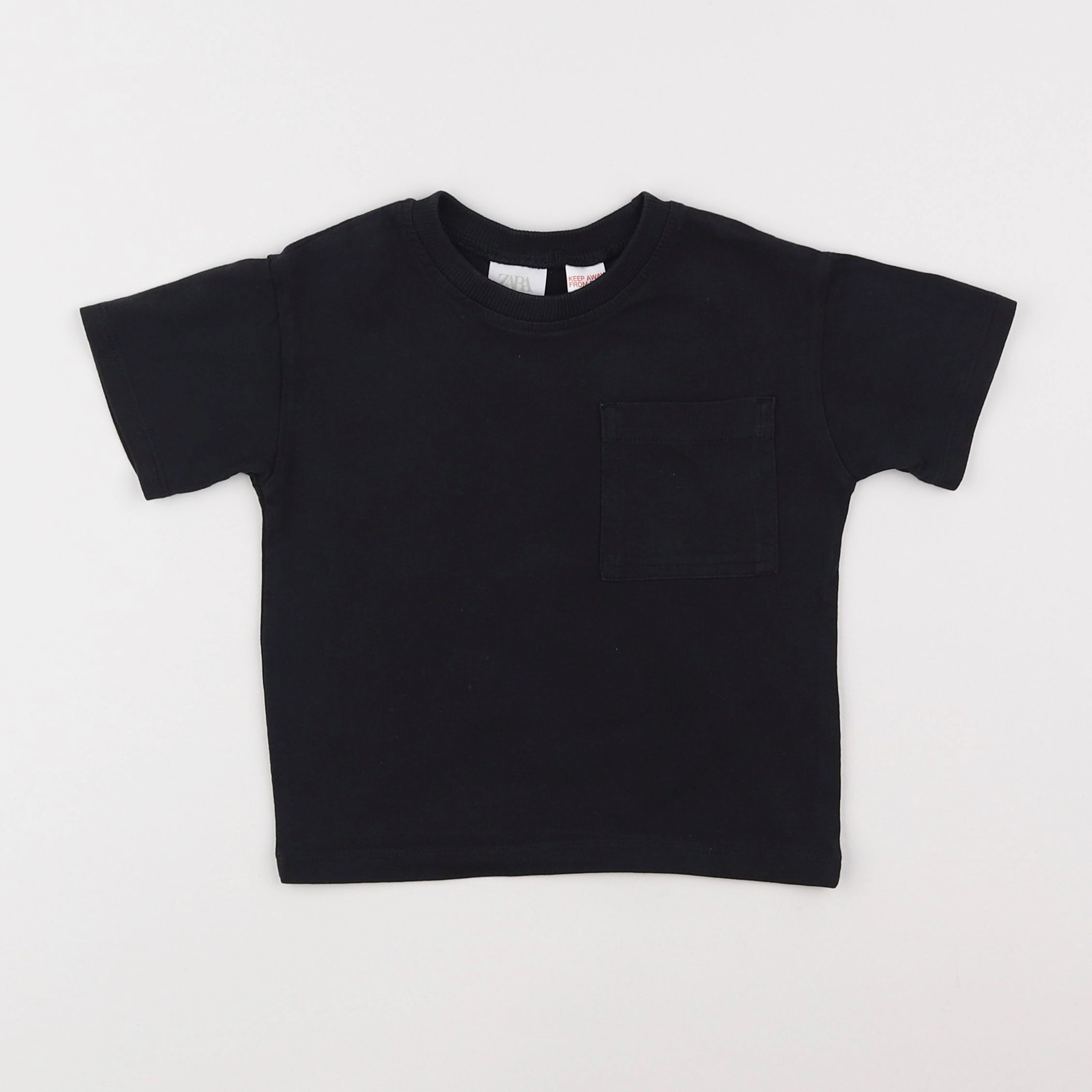 Zara - tee-shirt noir - 12/18 mois