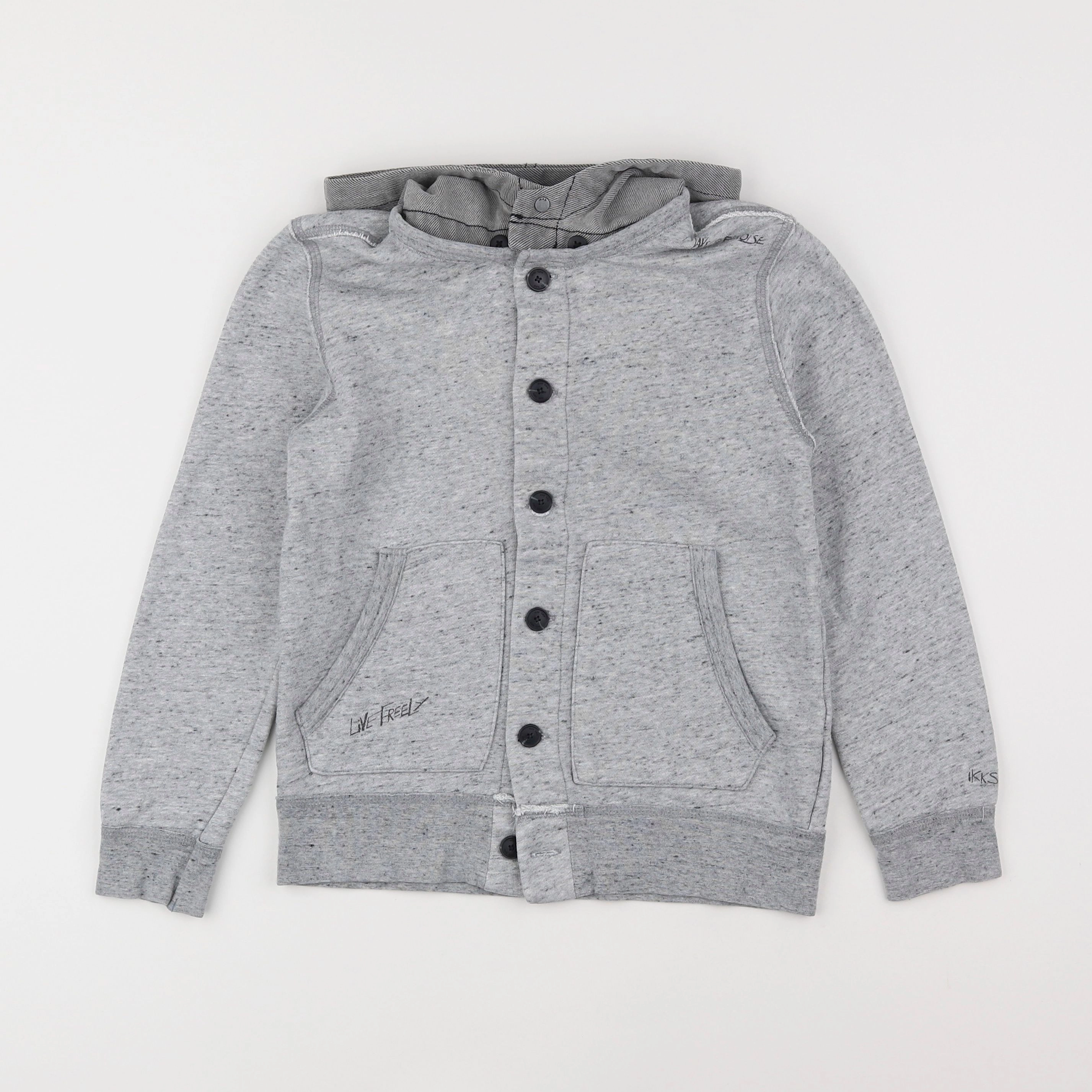 IKKS - veste gris - 8 ans