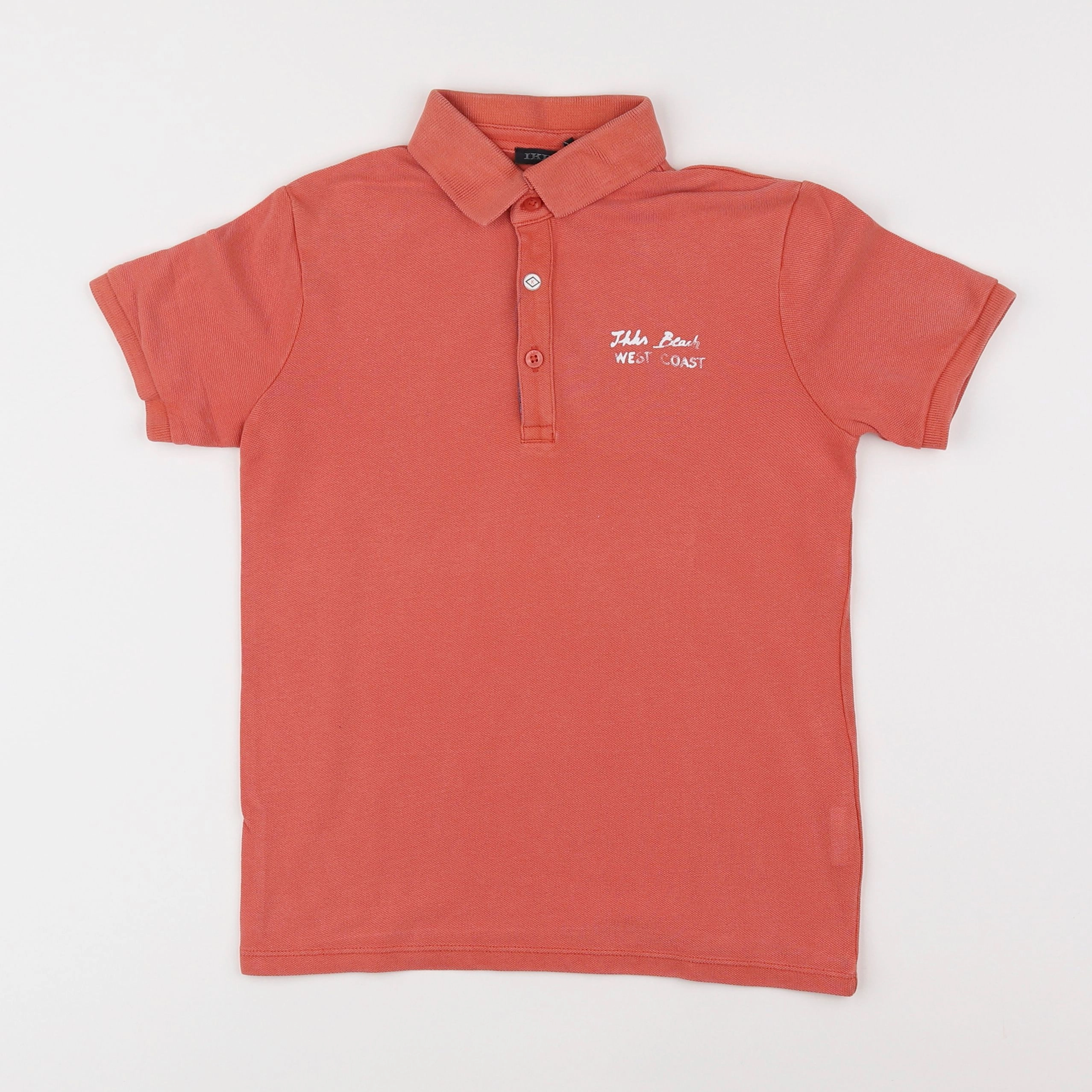 IKKS - polo orange - 8 ans