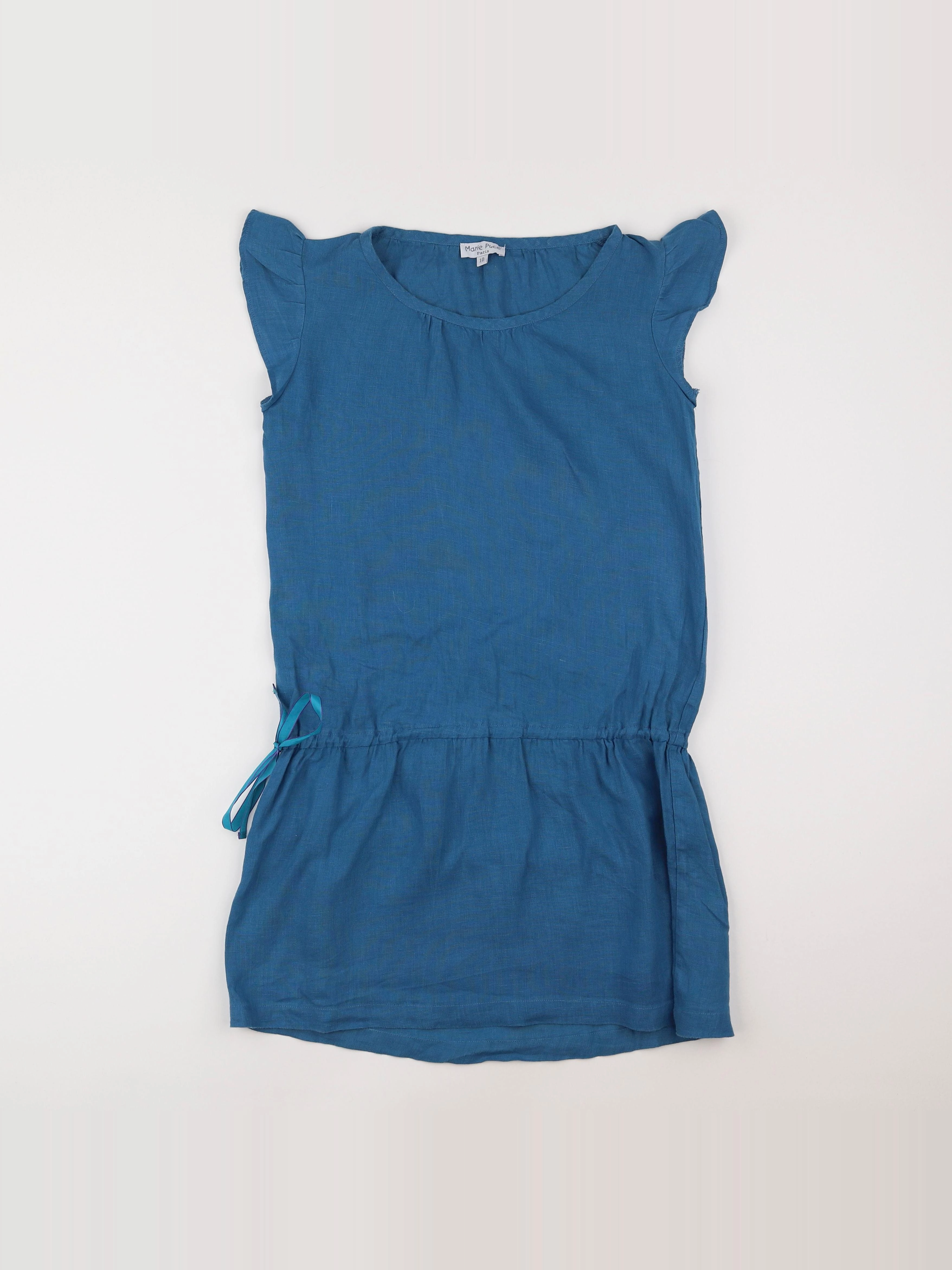 Marie Puce - robe bleu - 10 ans