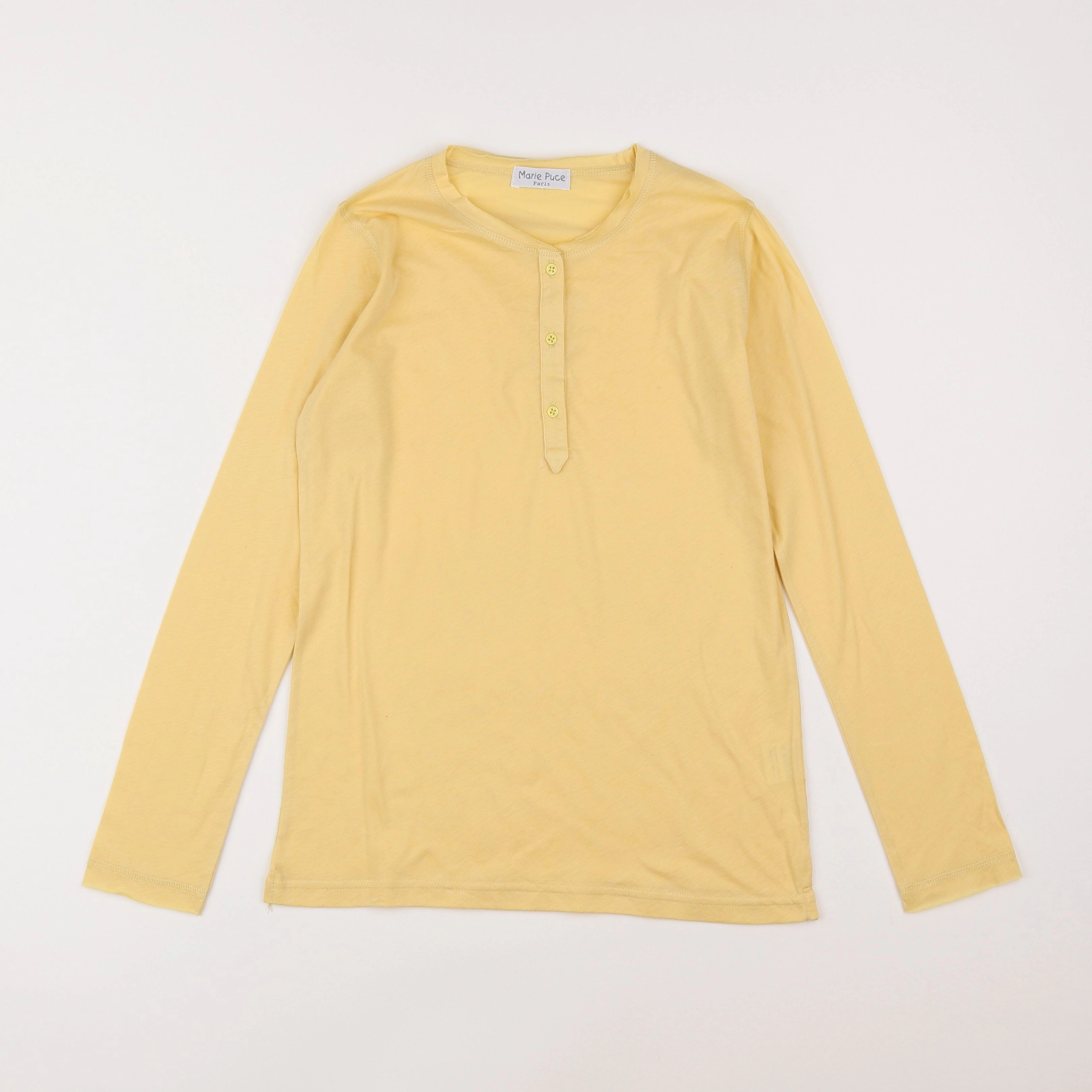 Marie Puce - tee-shirt jaune - 10 ans