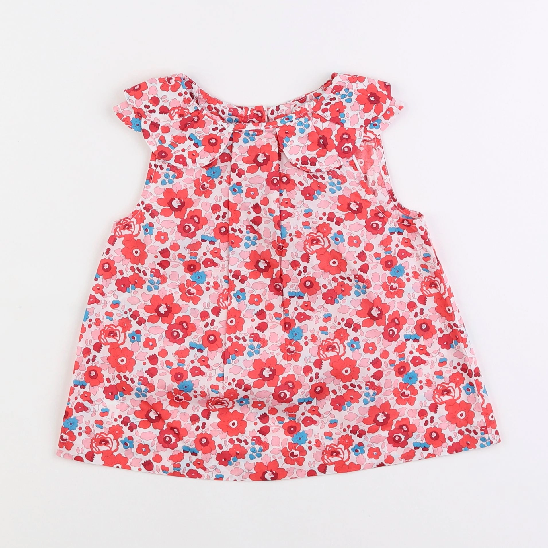 Jacadi - blouse liberty rouge, rose - 4 ans