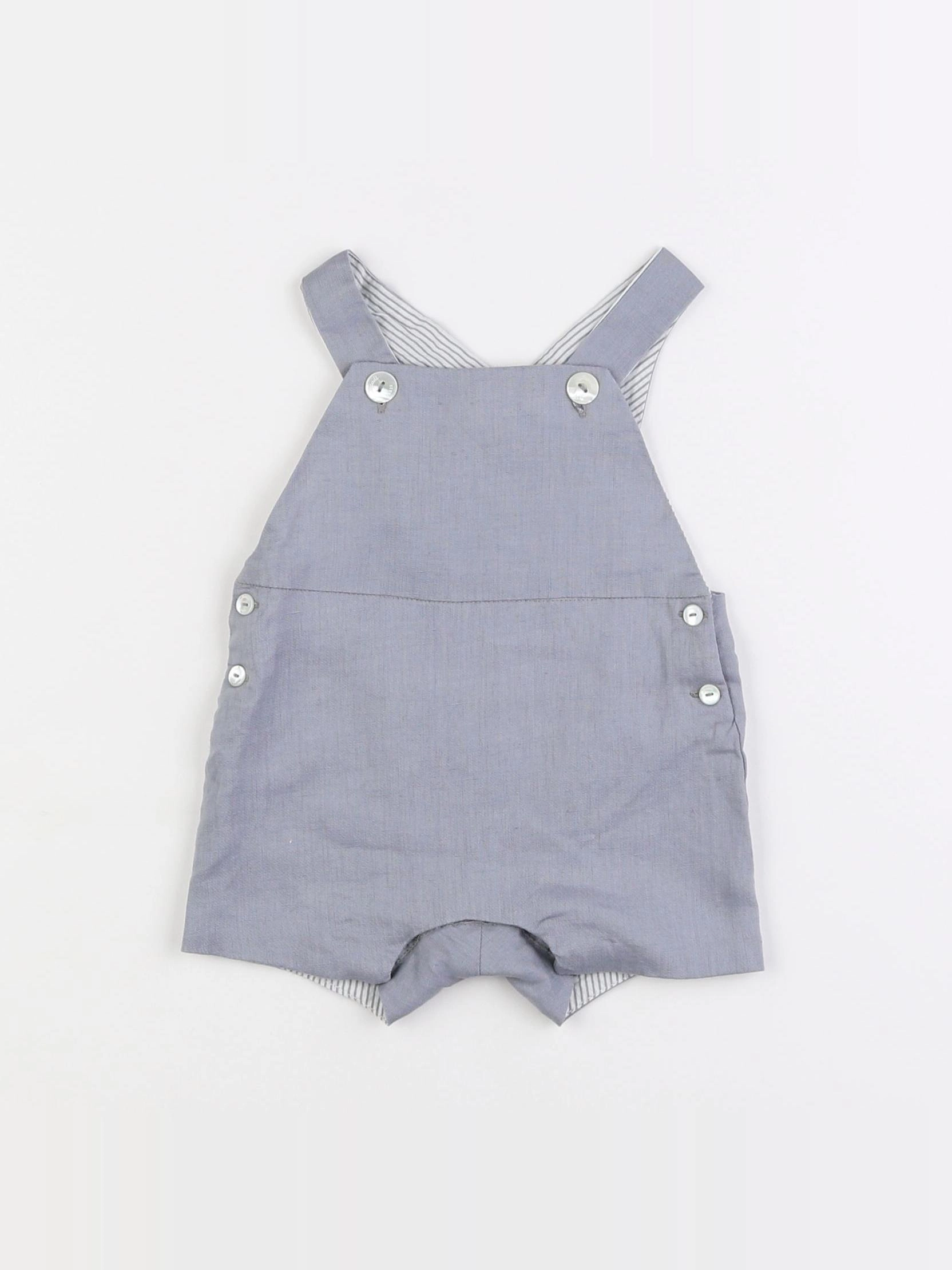 Jacadi - salopette gris - 6 mois