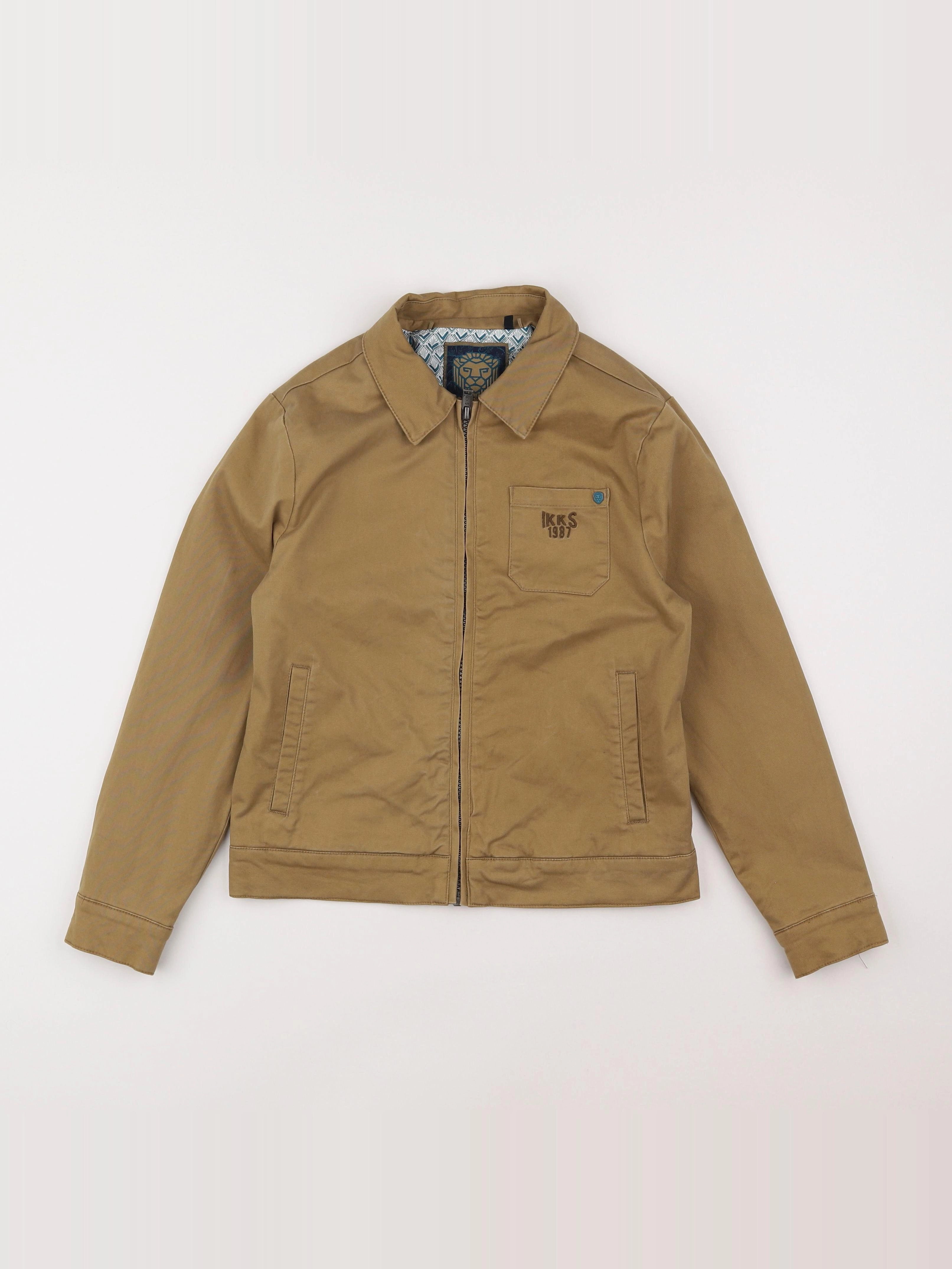 IKKS - veste imprimé au dos marron - 10 ans