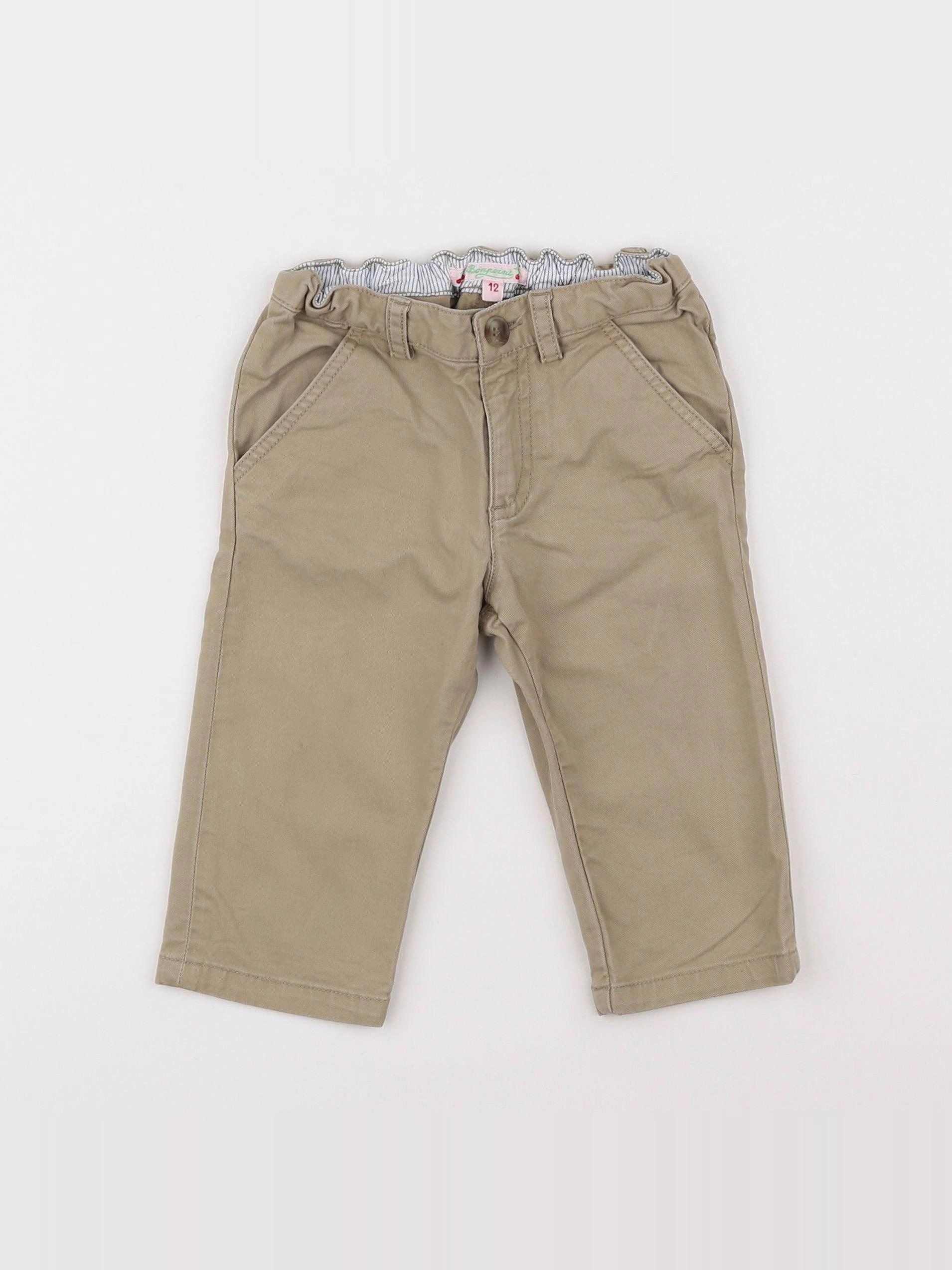 Bonpoint - pantalon beige - 12 mois