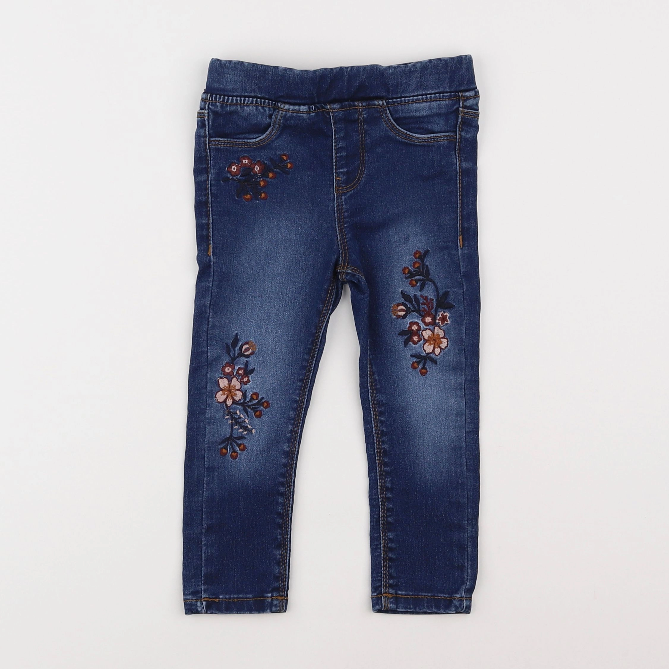 Vertbaudet - jegging bleu - 2 ans