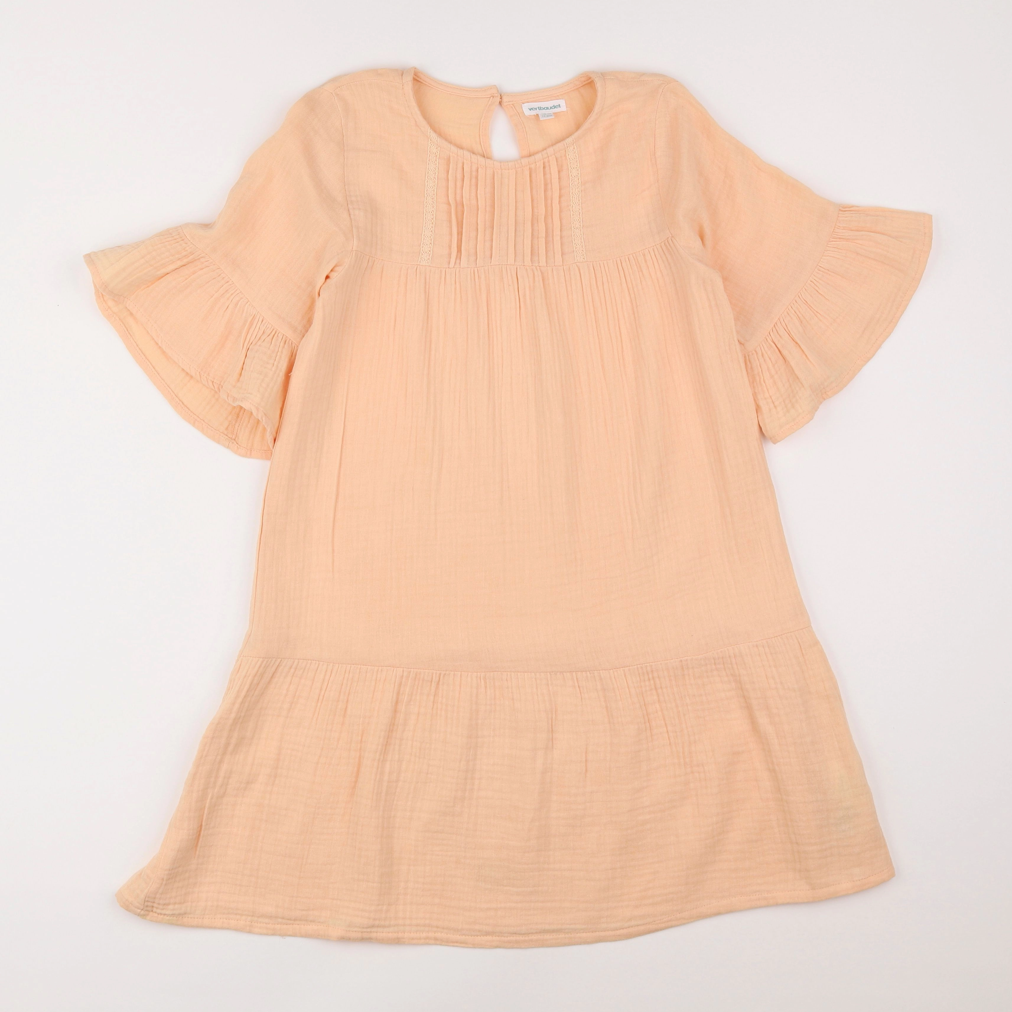 Vertbaudet - robe orange - 10 ans