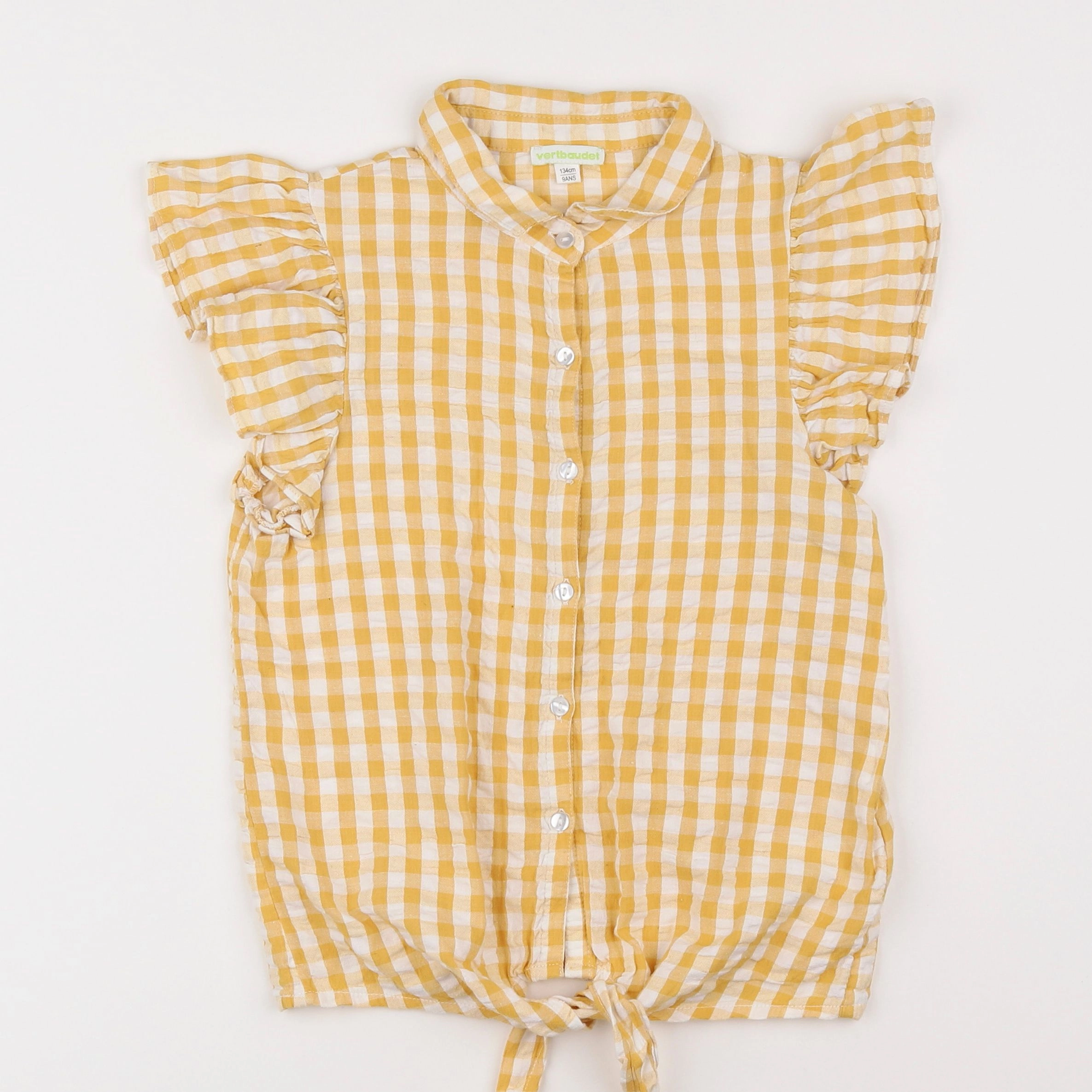 Vertbaudet - blouse jaune - 9 ans