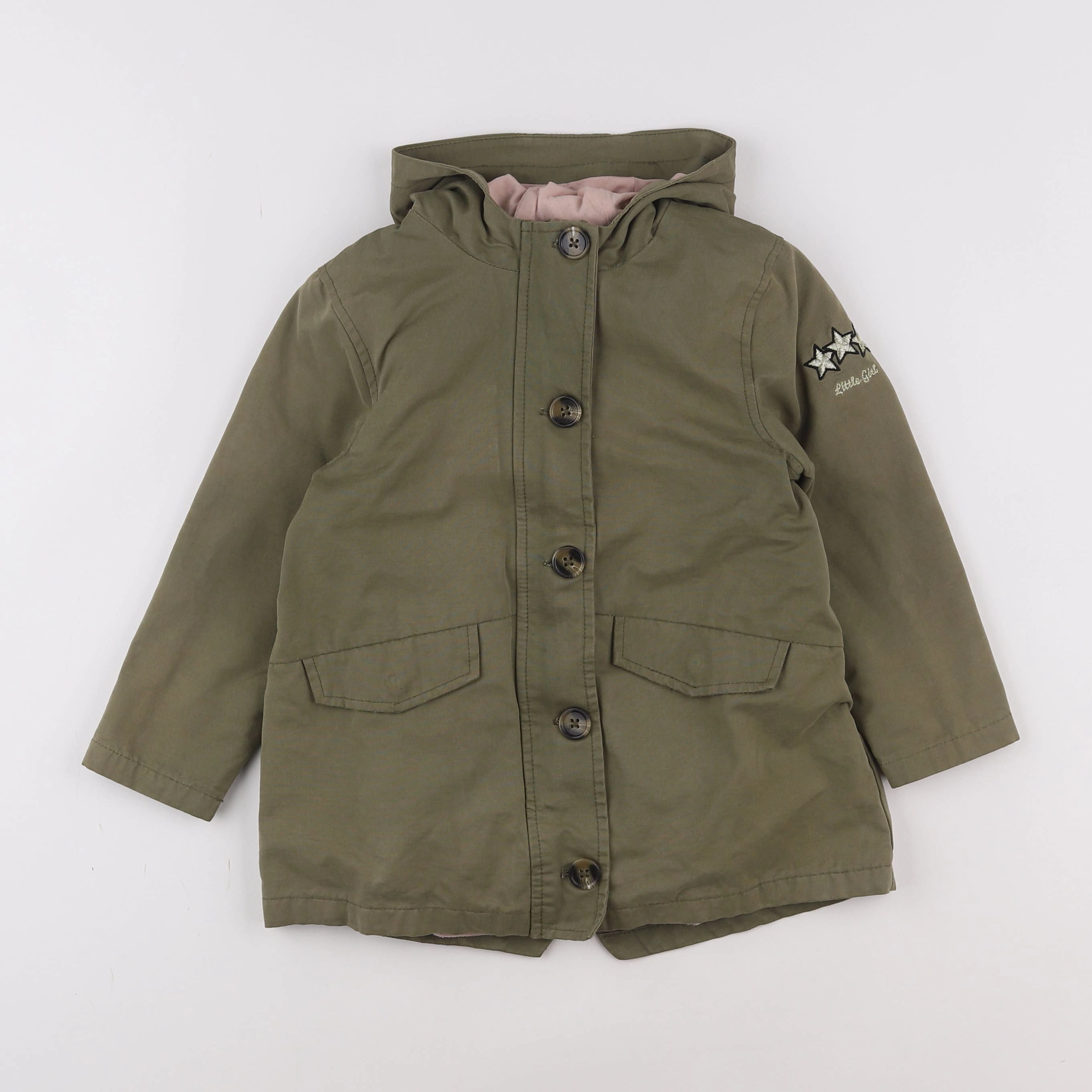 Vertbaudet - veste doublure amovible vert - 5 ans