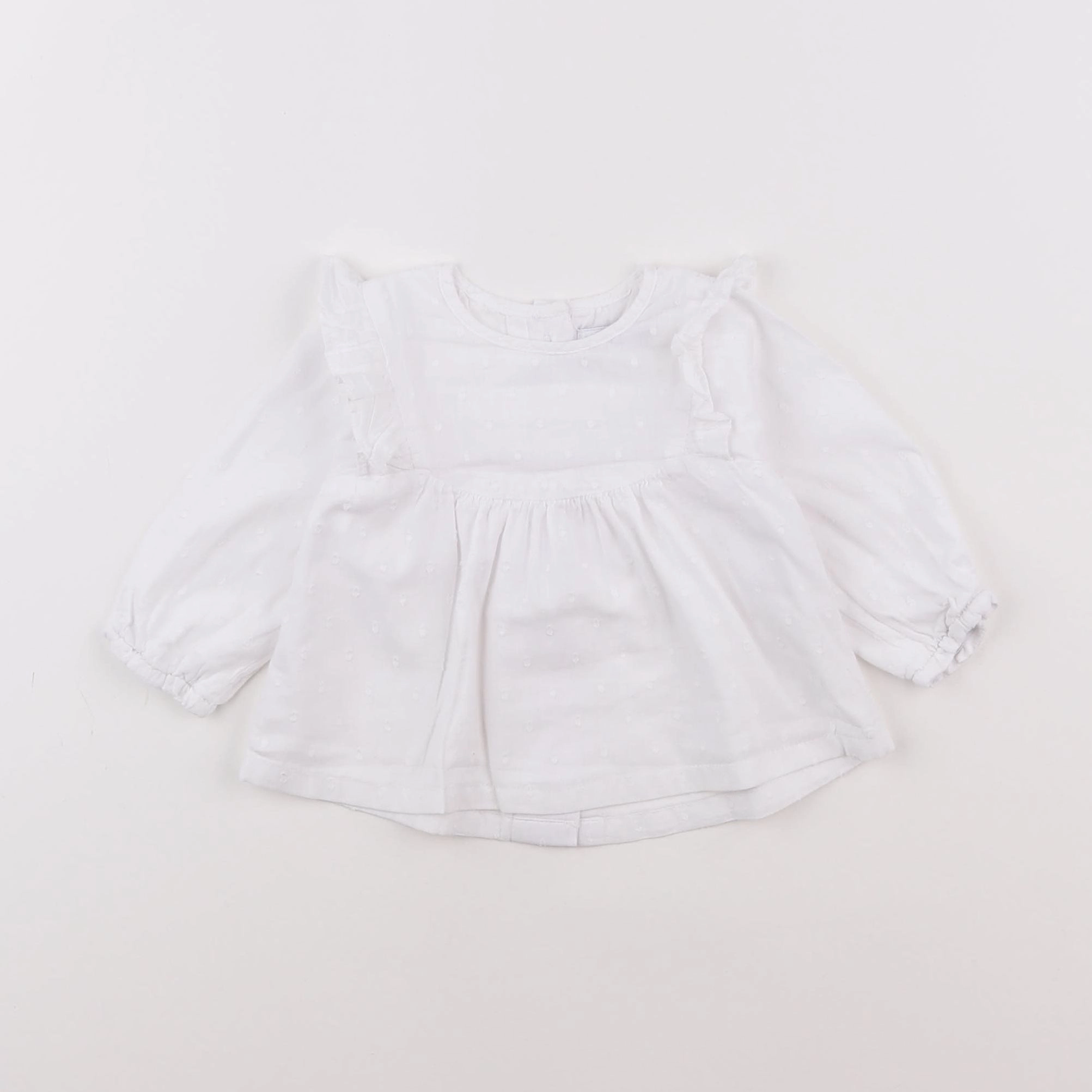 Vertbaudet - blouse blanc - 3 mois