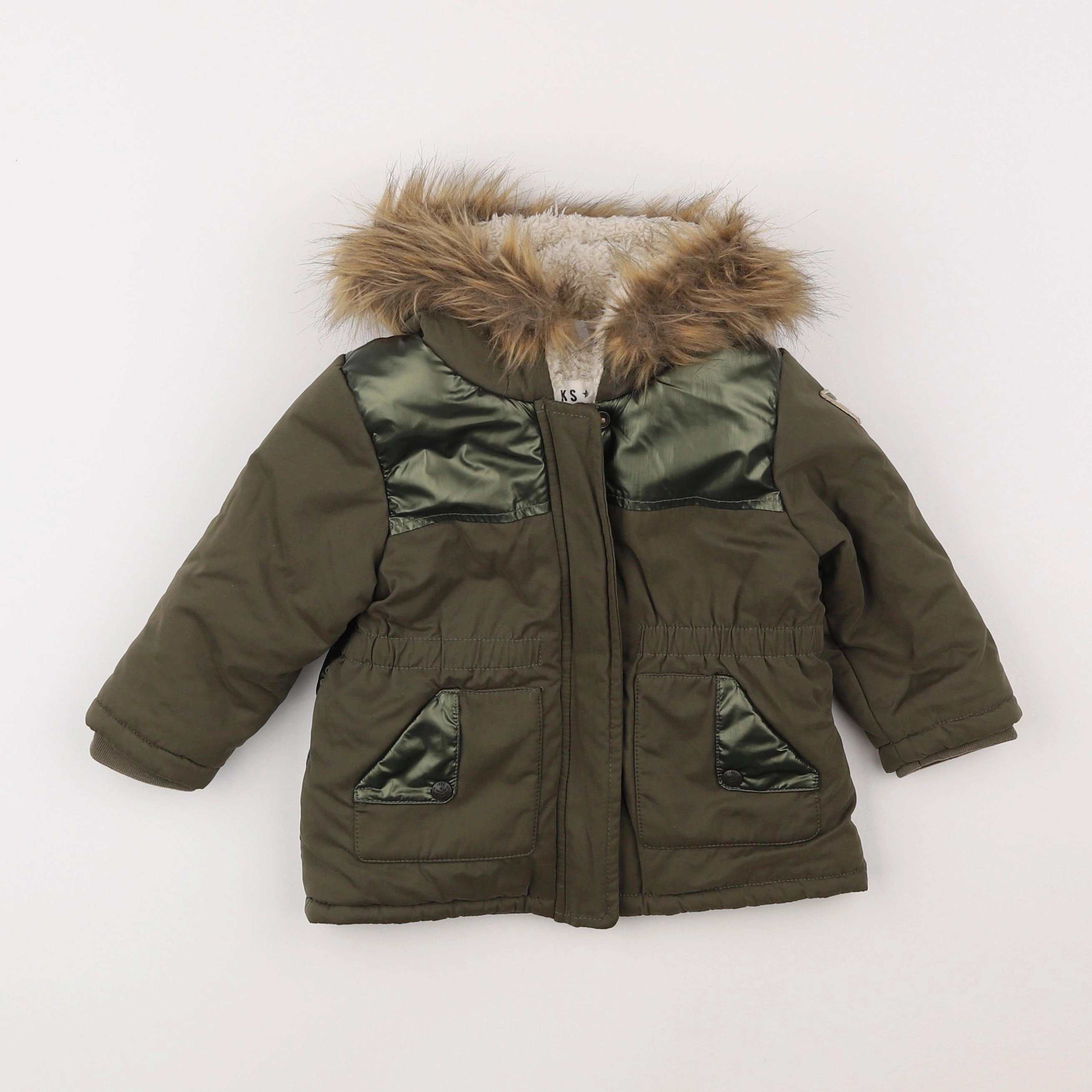 IKKS - parka vert - 18 mois