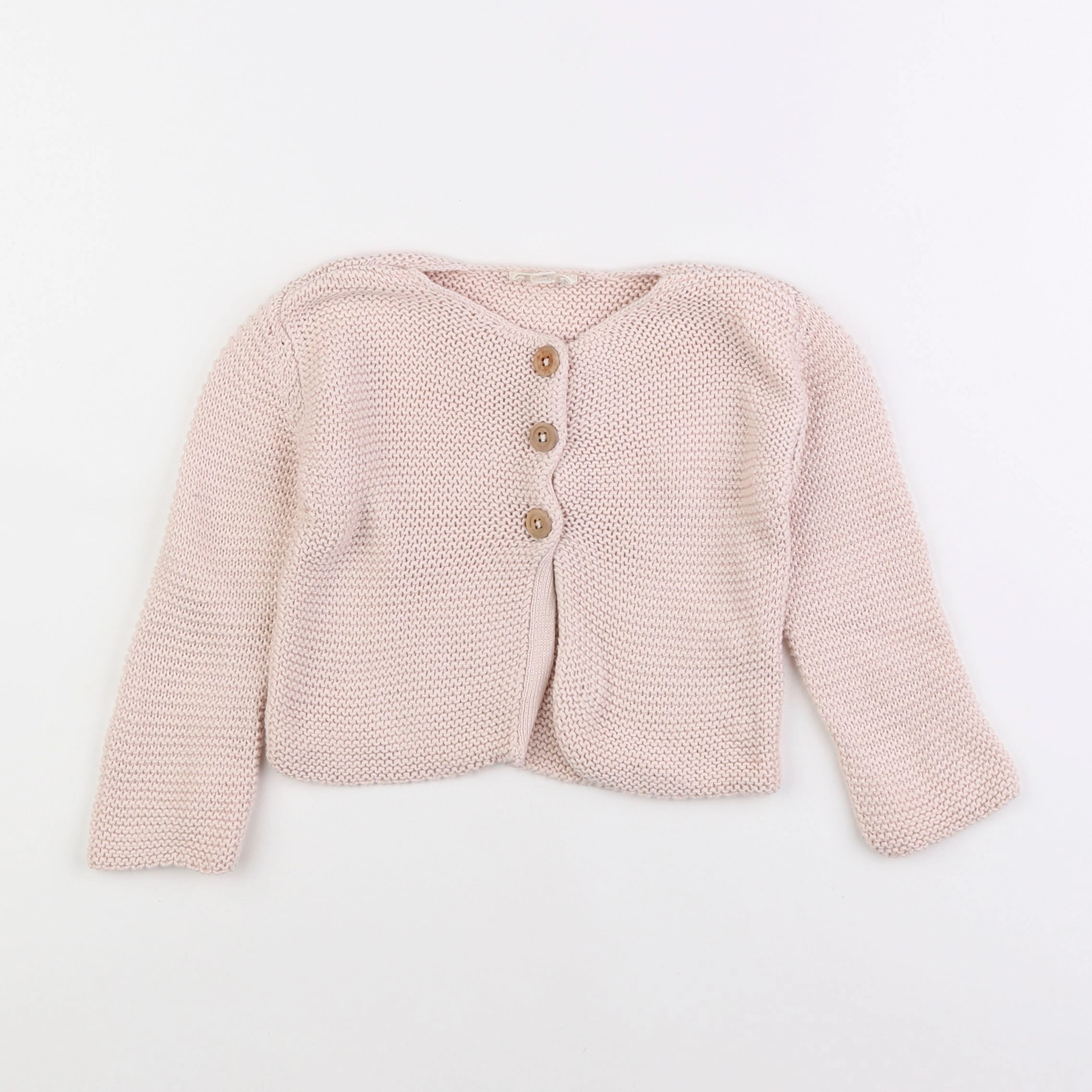 Louis Louise - gilet rose - 2 ans