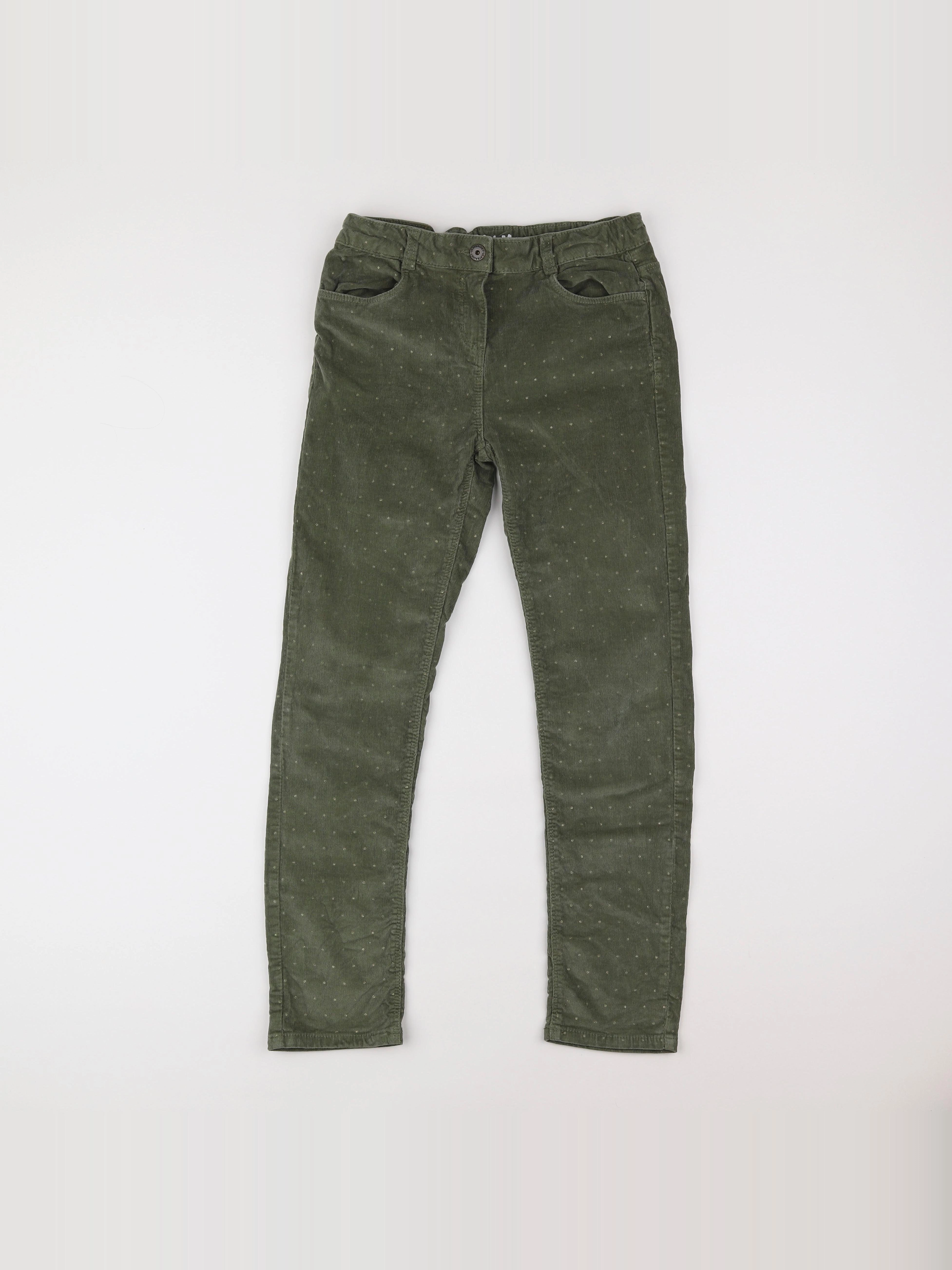 Vertbaudet - pantalon vert - 12 ans