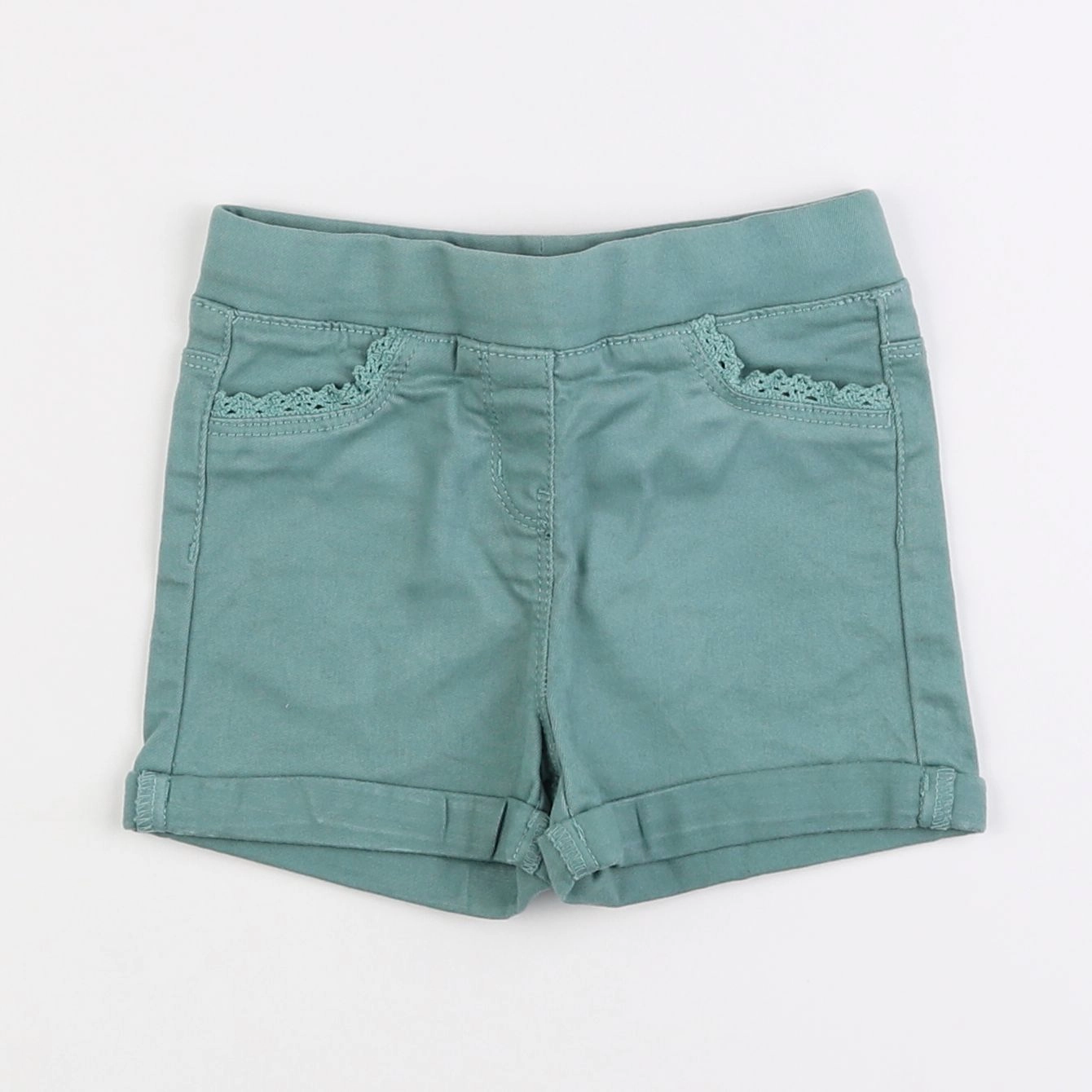 Vertbaudet - short vert - 4 ans