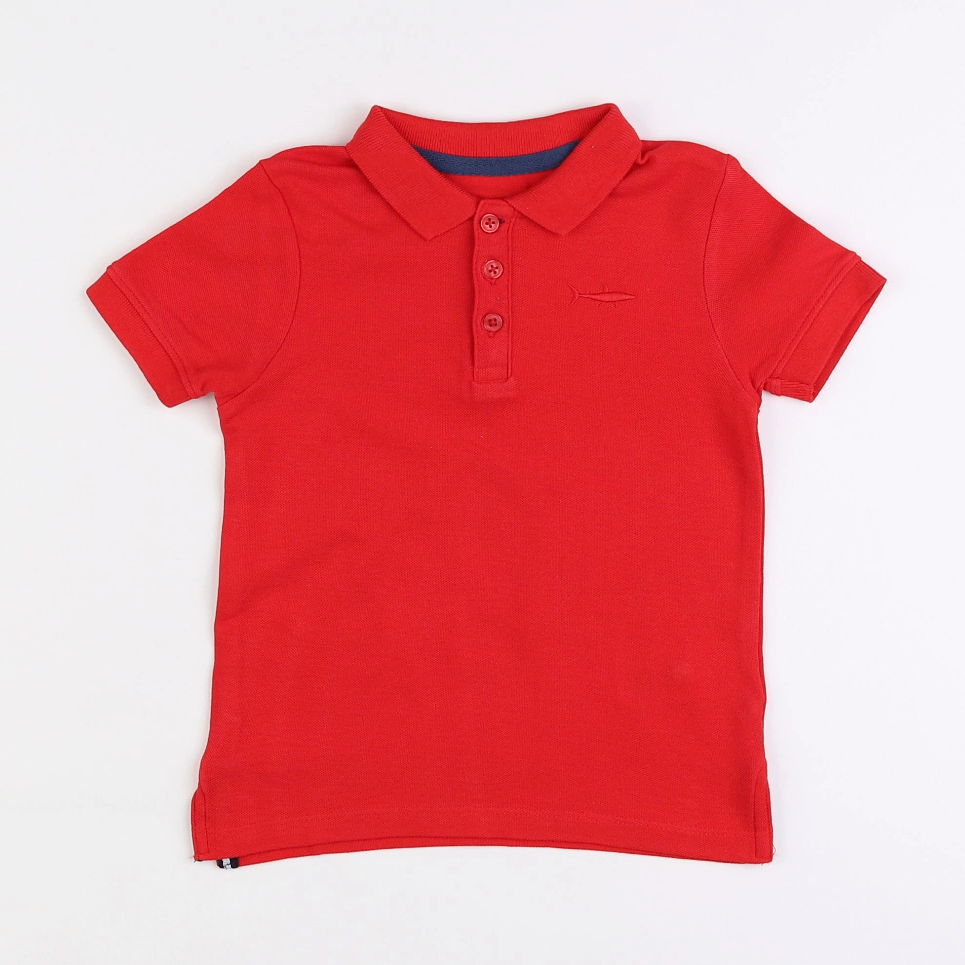 Vertbaudet - polo rouge - 4 ans