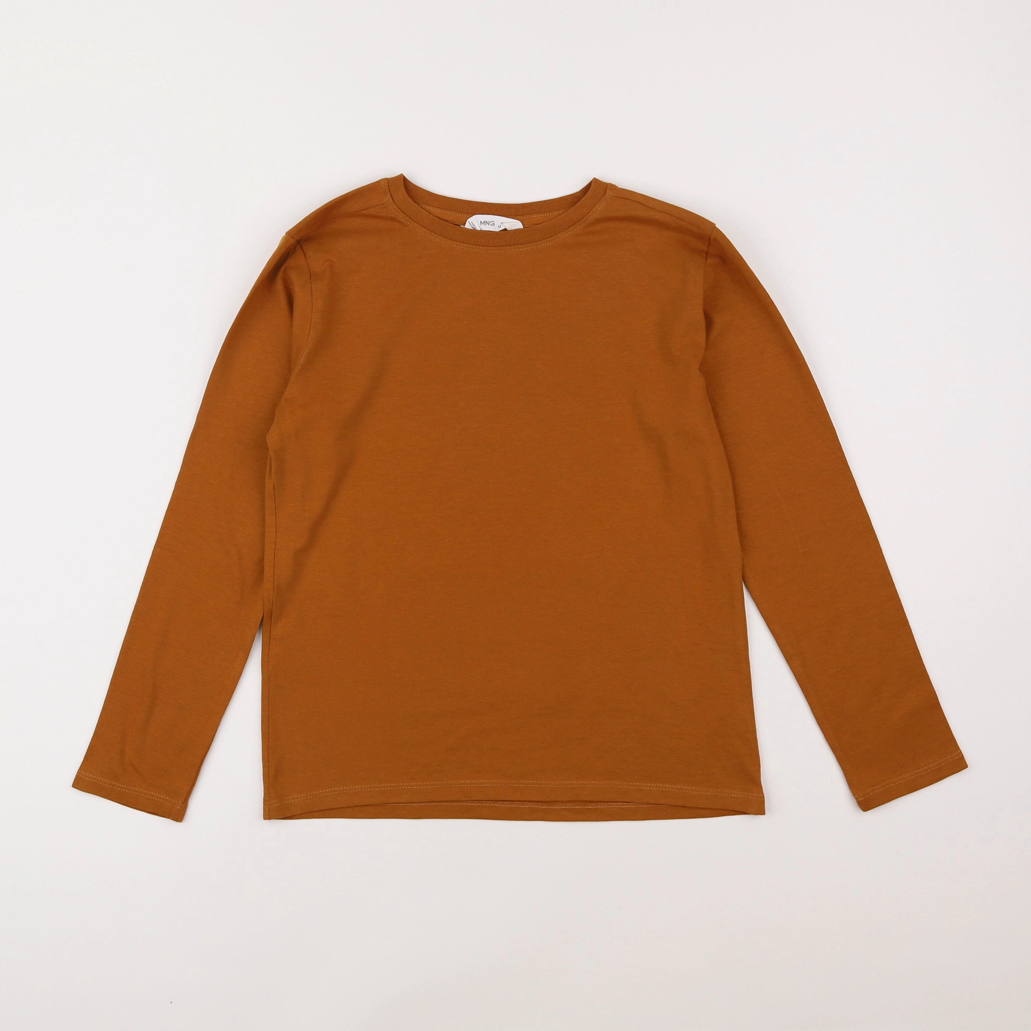 Mango - tee-shirt marron - 14 ans