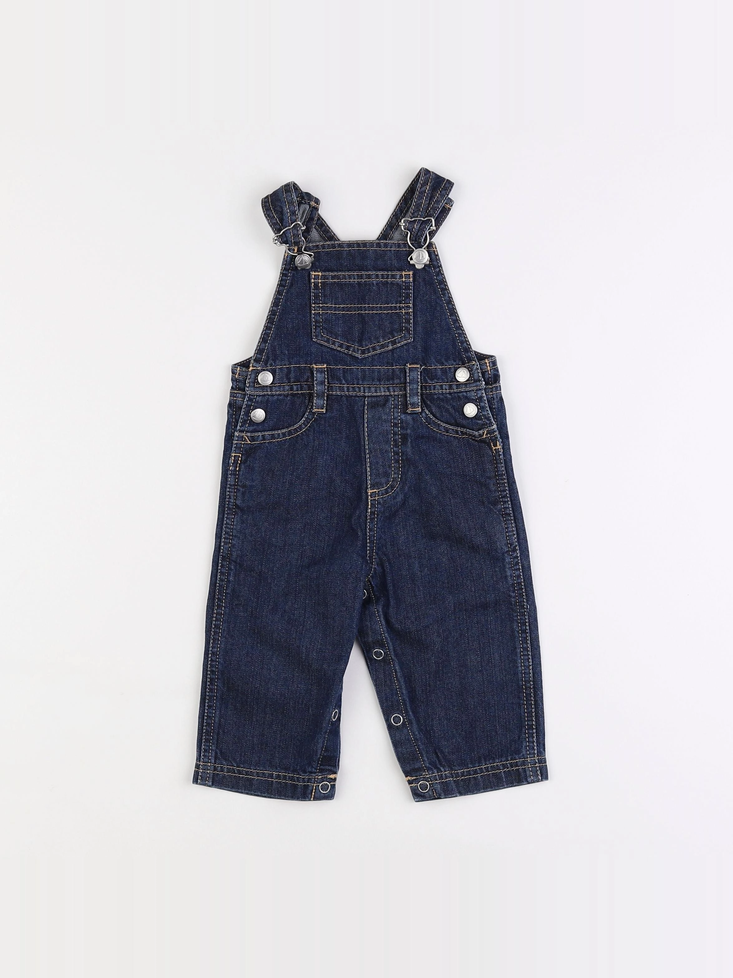 Petit Bateau - salopette bleu - 6 mois