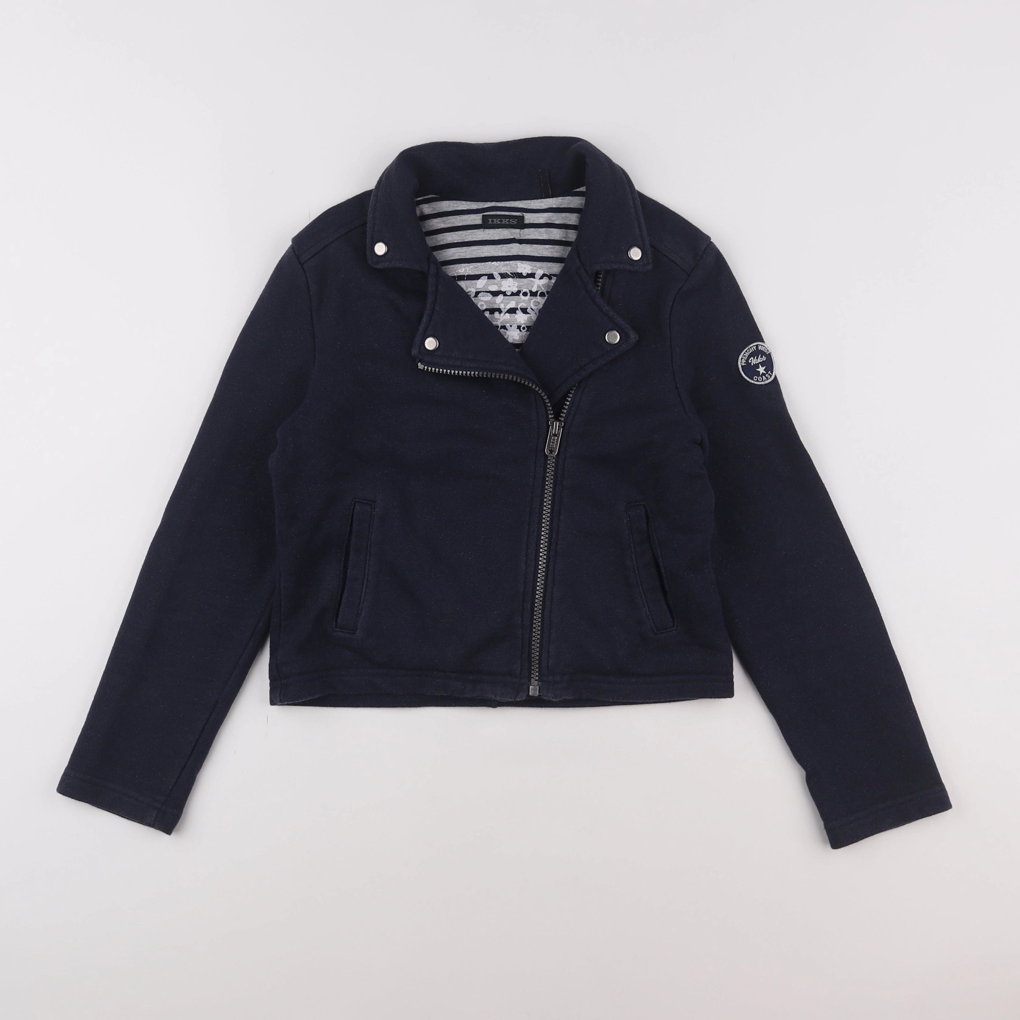 IKKS - veste bleu, argent - 10 ans