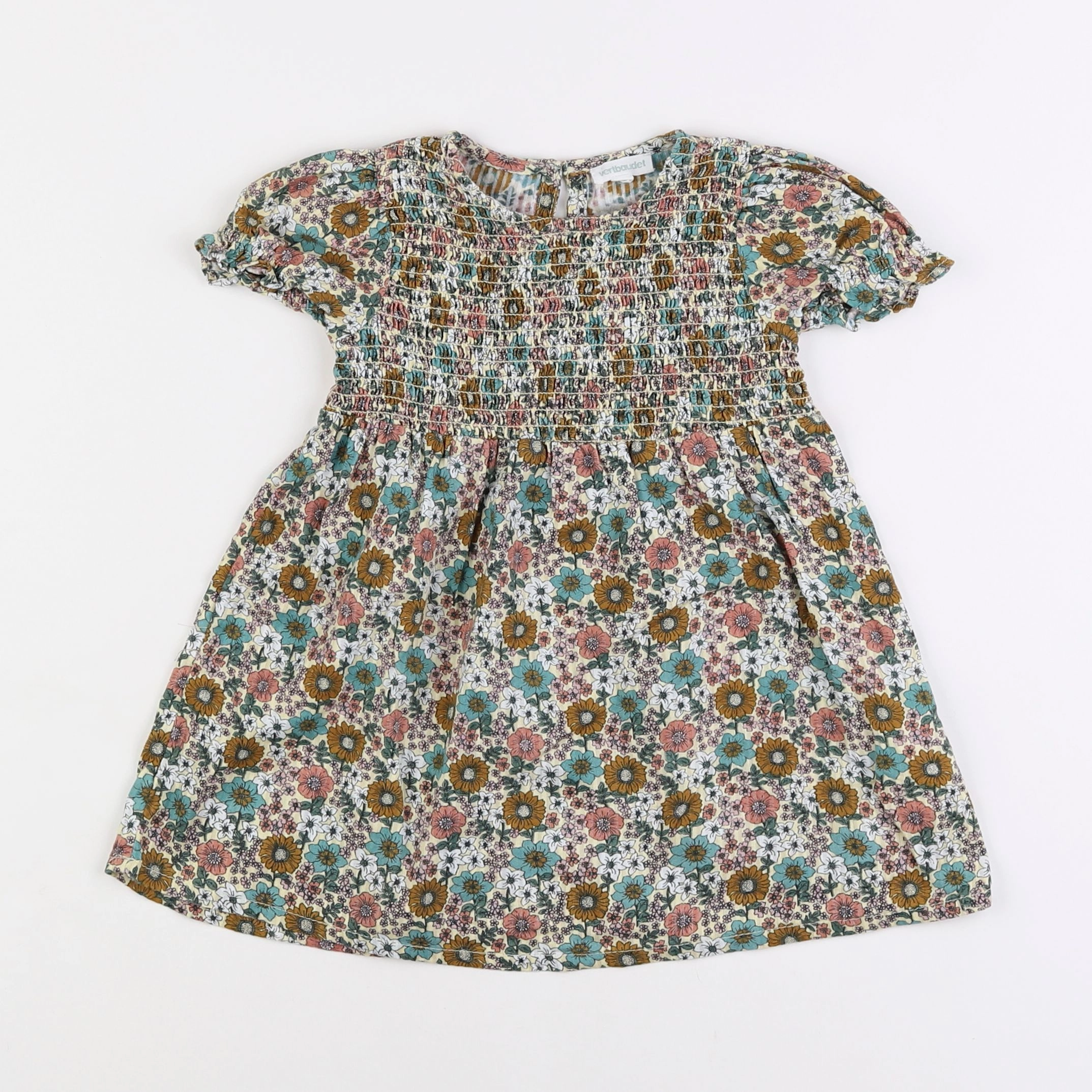 Vertbaudet - robe multicolore - 2 ans