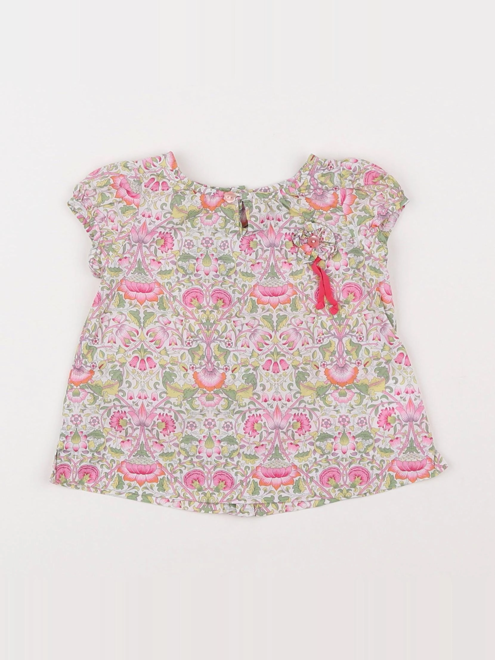 Jacadi - blouse liberty multicolore - 6 mois
