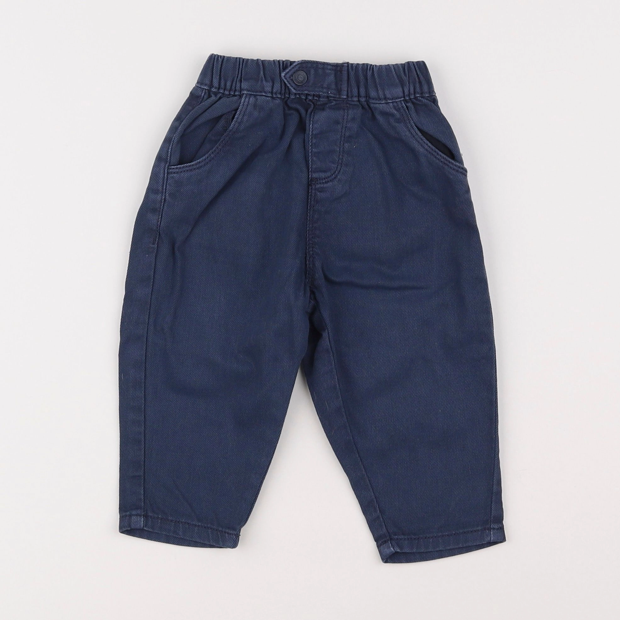 Vertbaudet - pantalon bleu - 6 mois