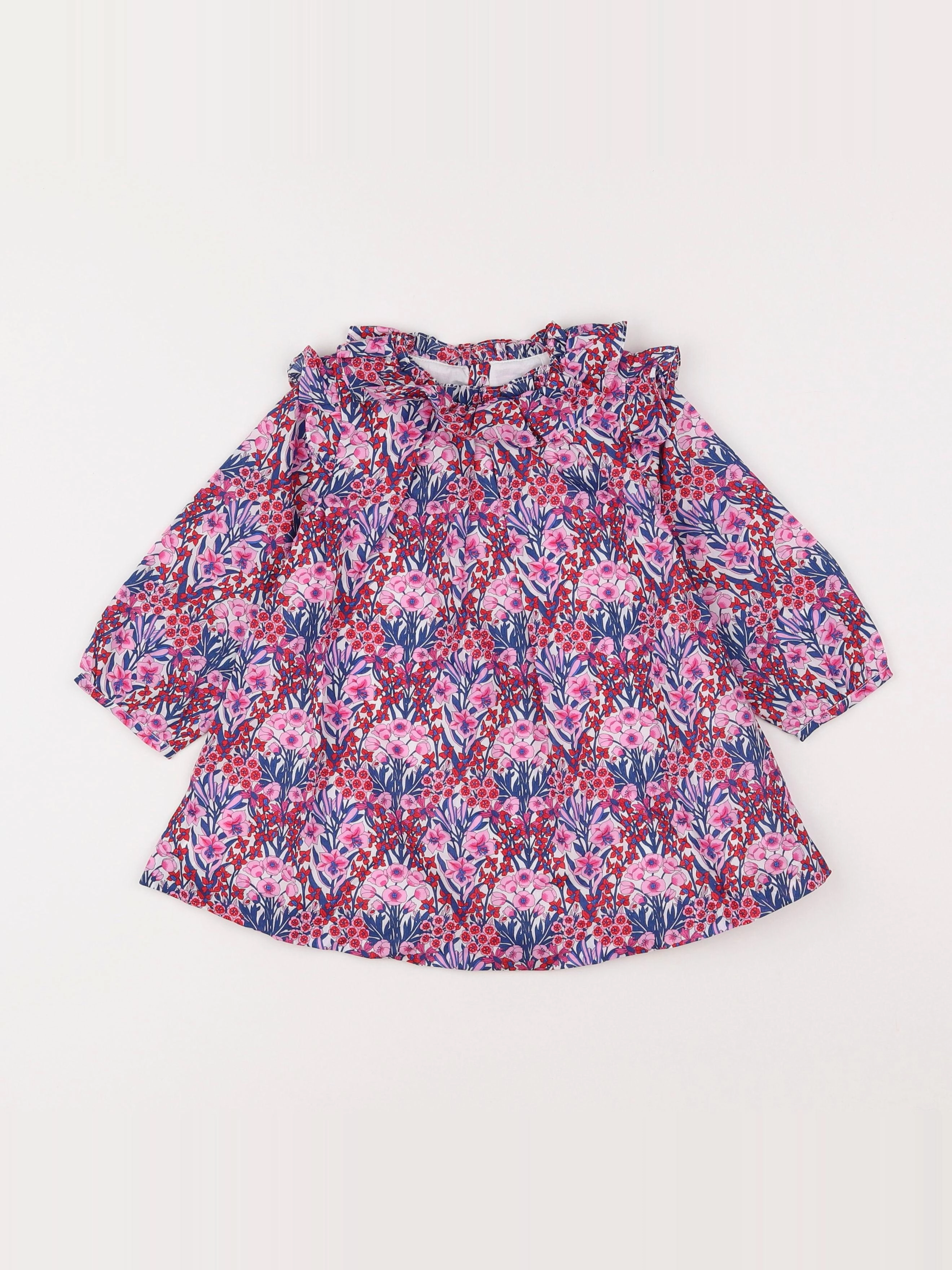 Jacadi - robe liberty multicolore - 18 mois
