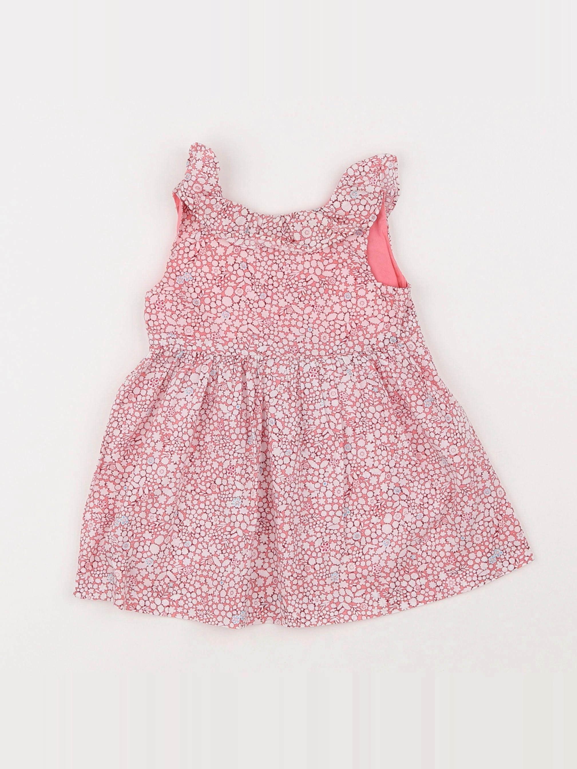 Jacadi - robe rose - 12 mois