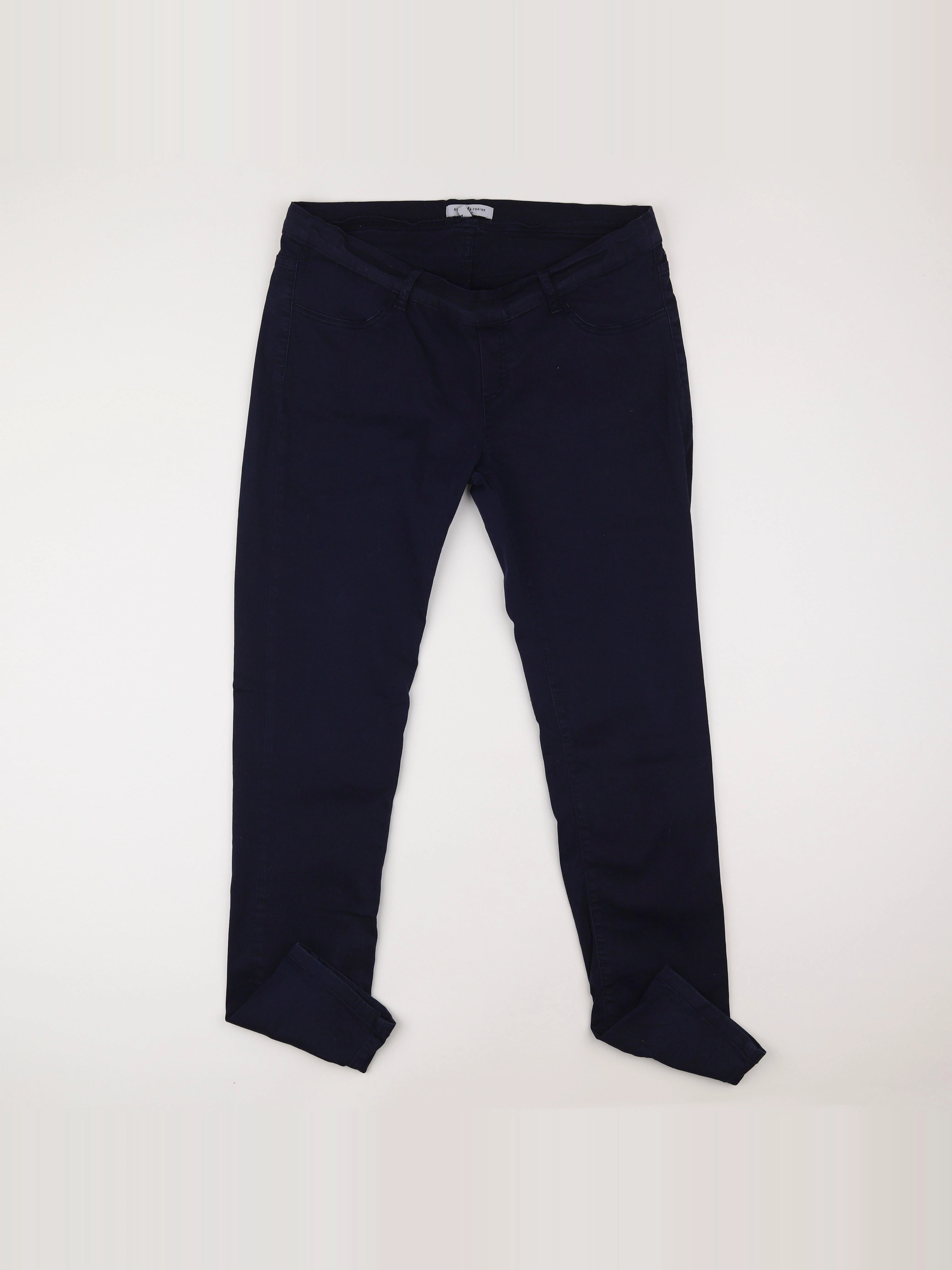 Envie de fraise - pantalon grossesse bleu - 44