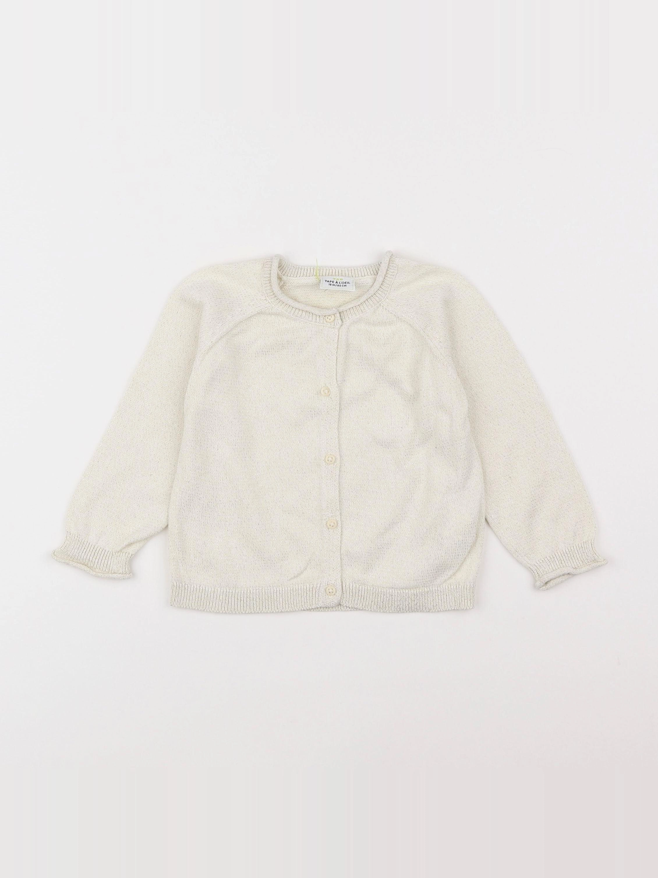 Tape à l'oeil - gilet beige, or - 18 mois