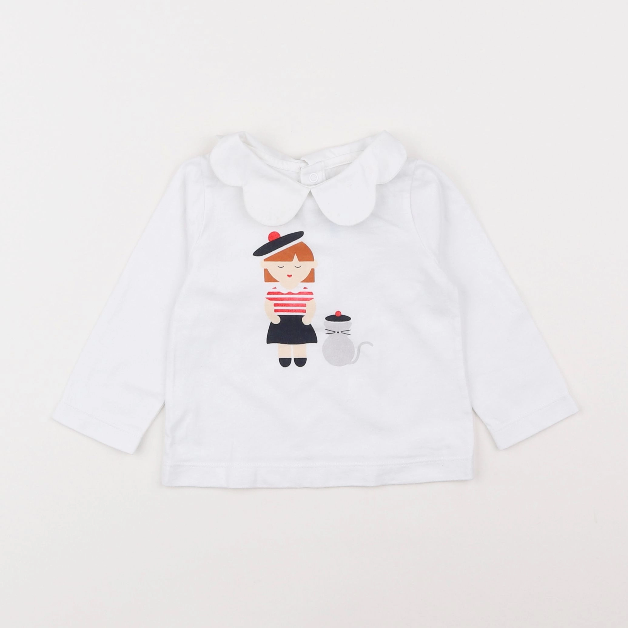 Jacadi - tee-shirt blanc - 12 mois