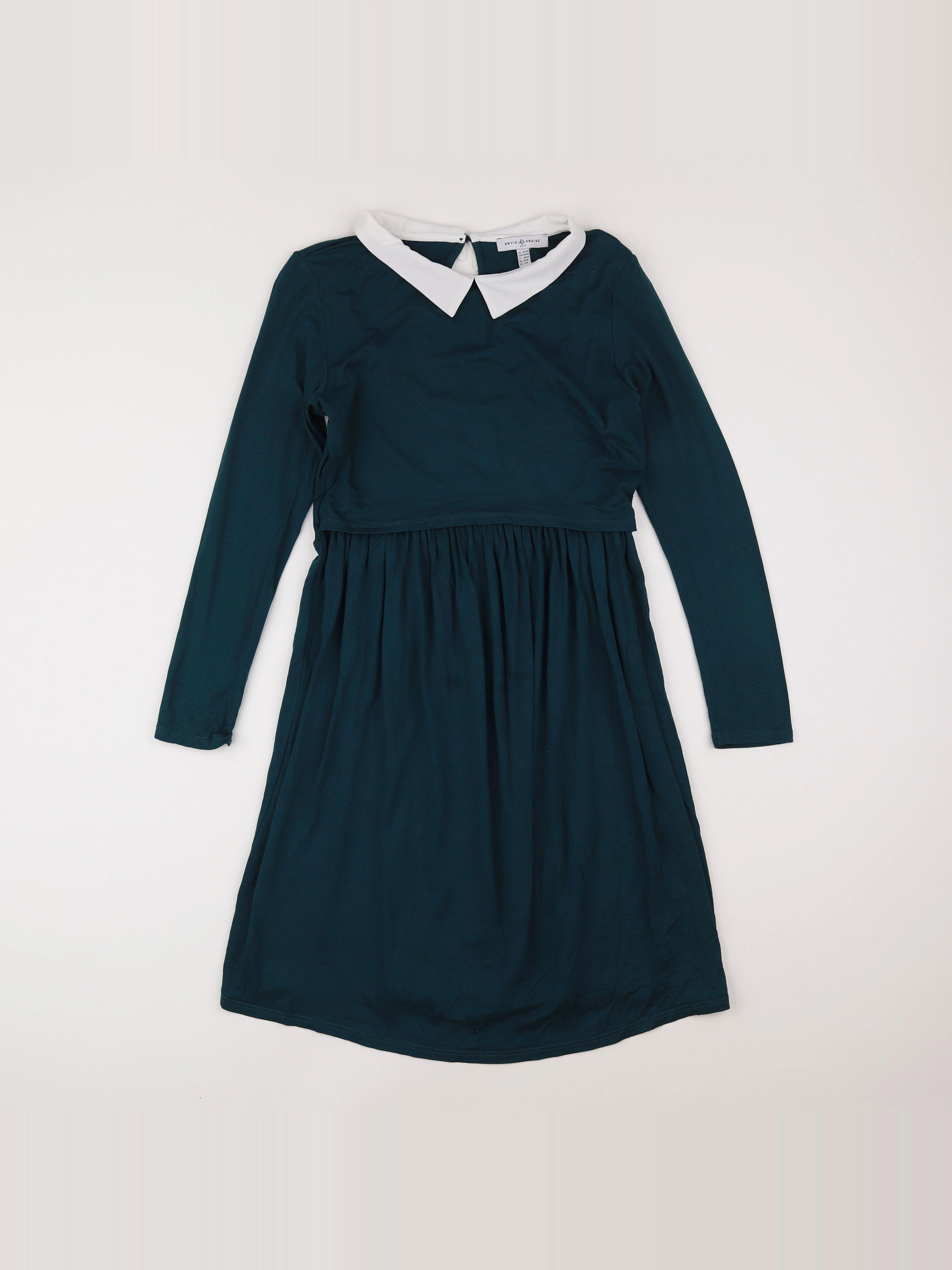 Envie de fraise - robe grossesse vert - 36 à 38
