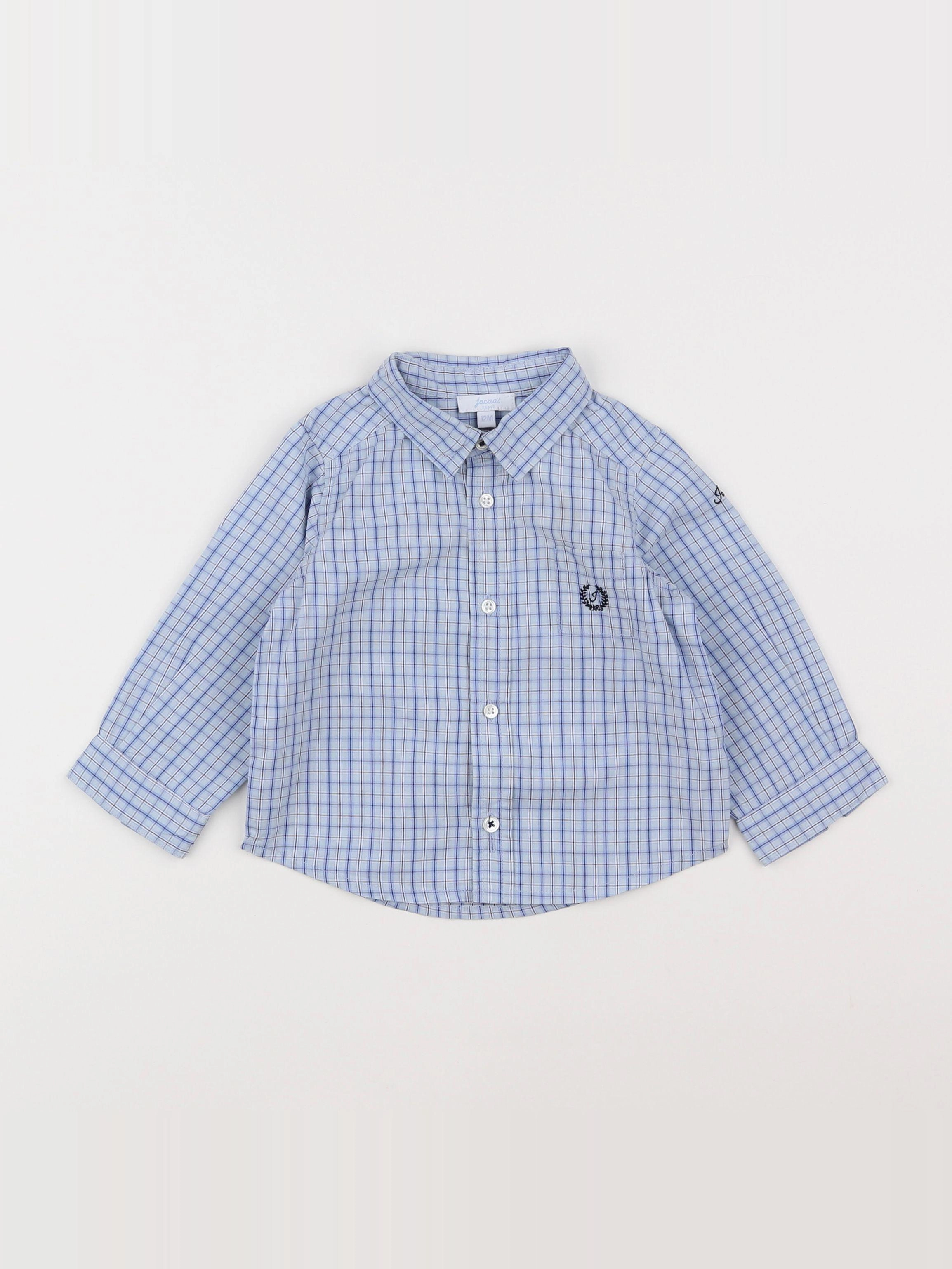 Jacadi - chemise bleu - 12 mois