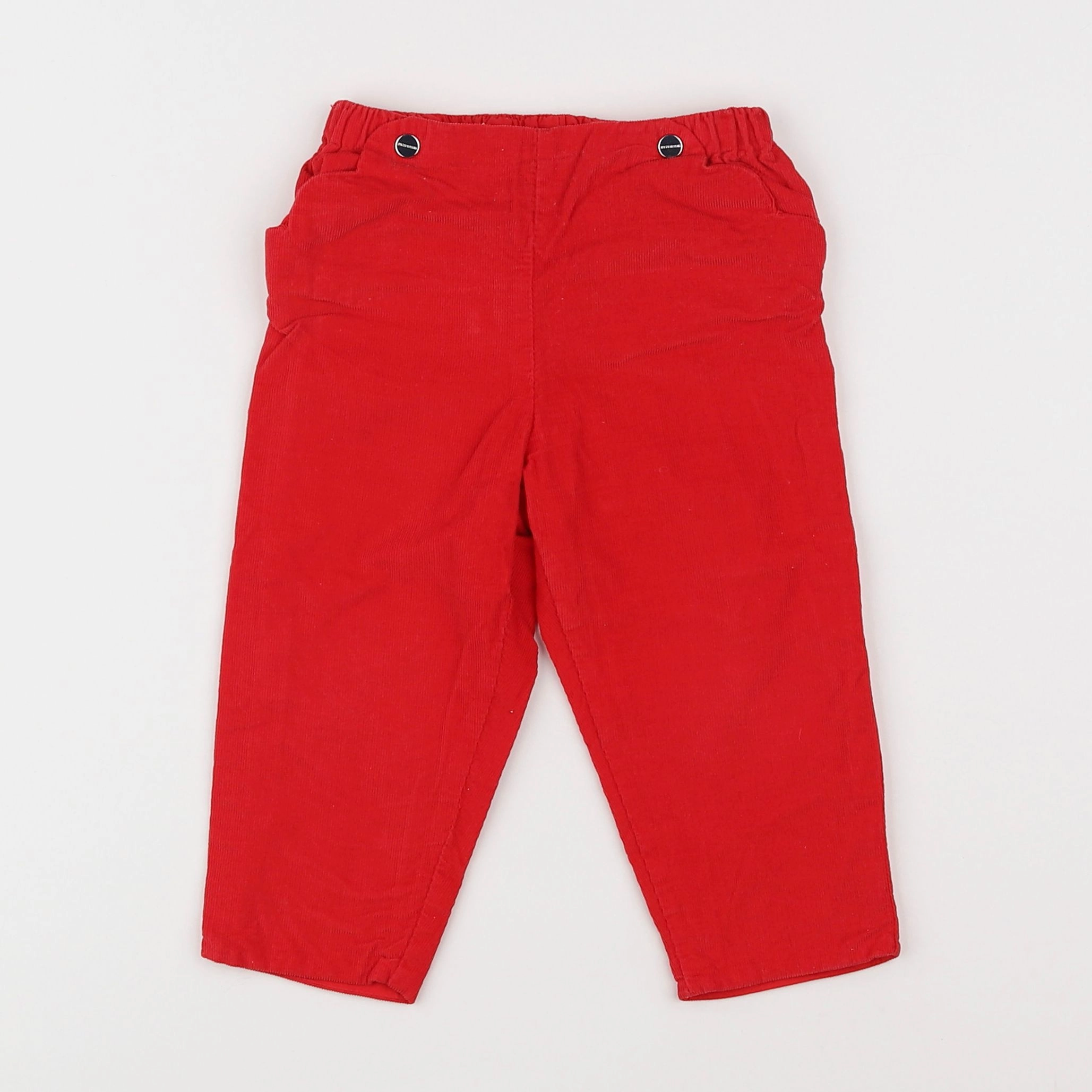 Jacadi - pantalon doublé rouge - 18 mois