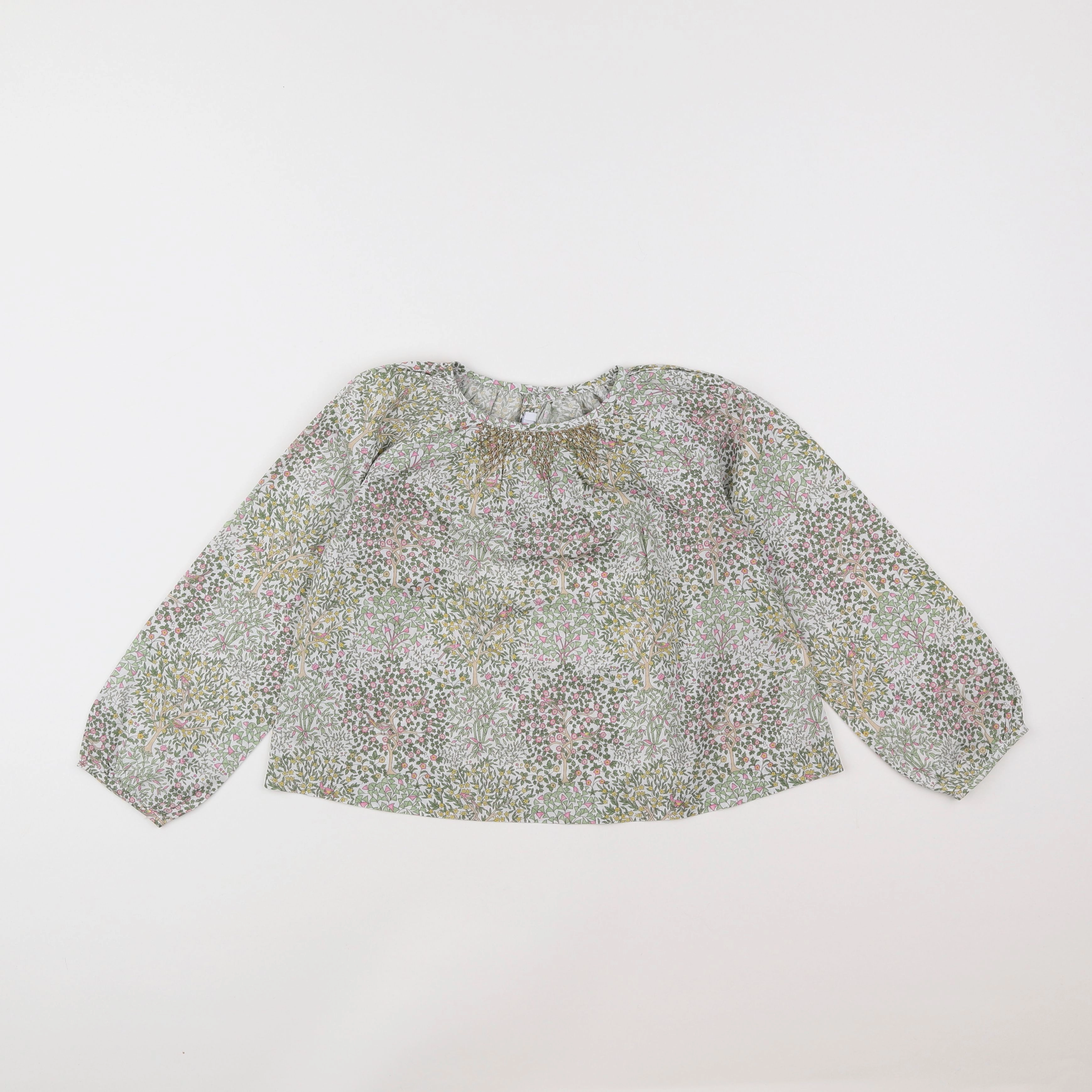 Jacadi - blouse liberty vert - 6 ans