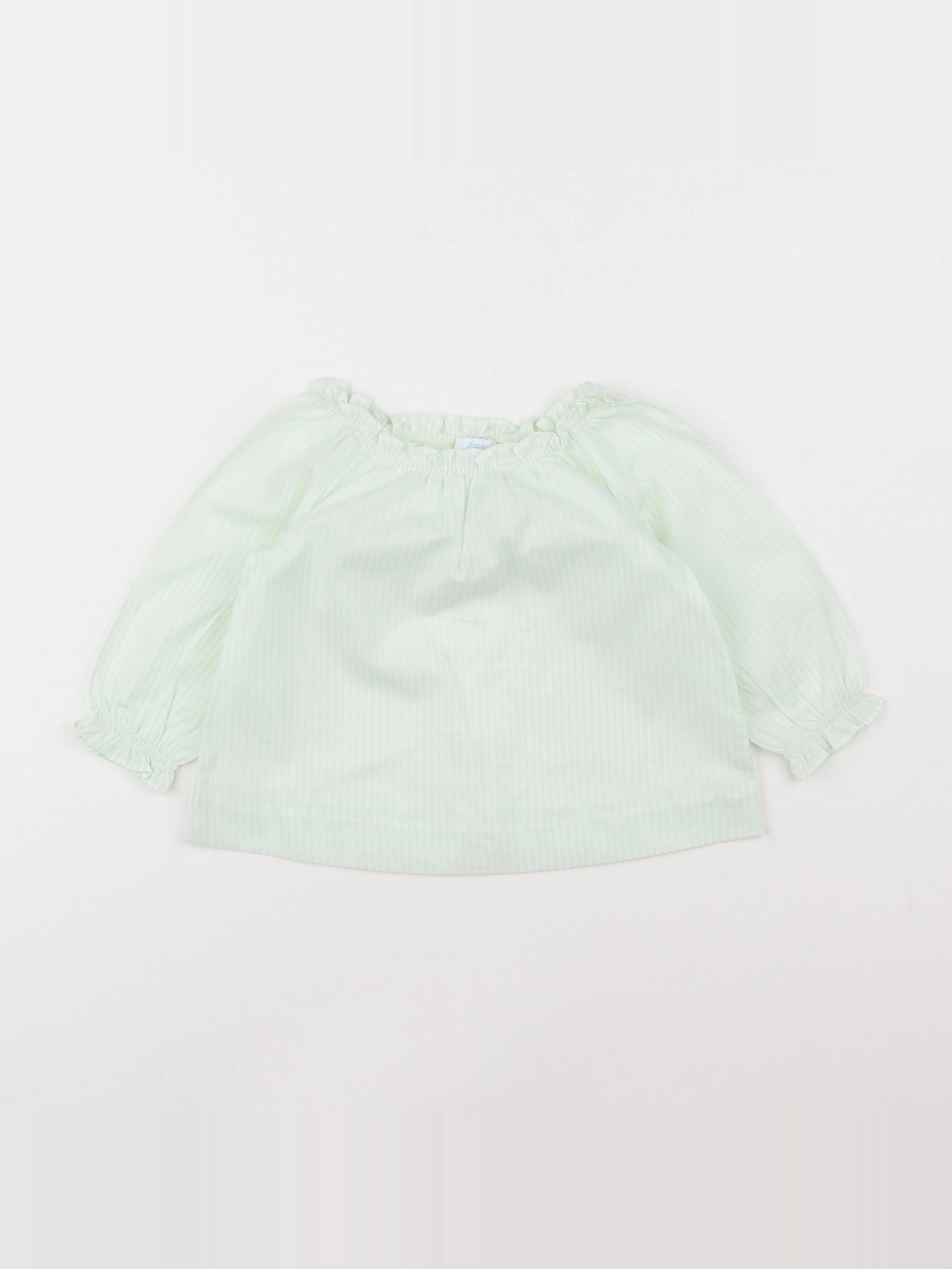 Jacadi - blouse vert - 6 mois