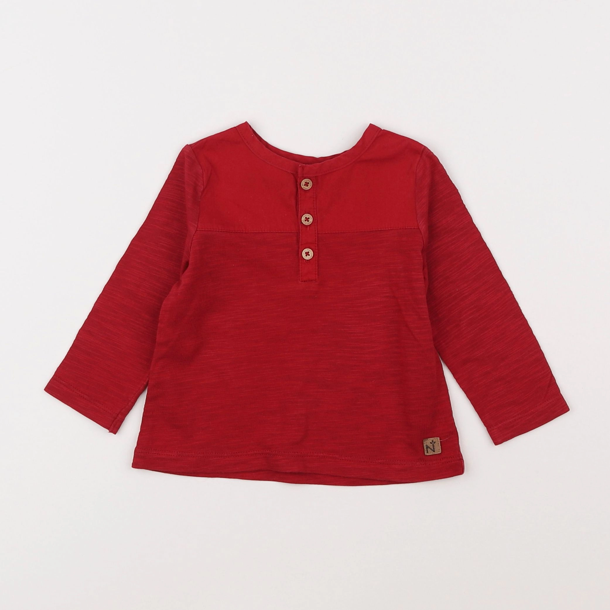 Natalys - tee-shirt rouge - 6 mois