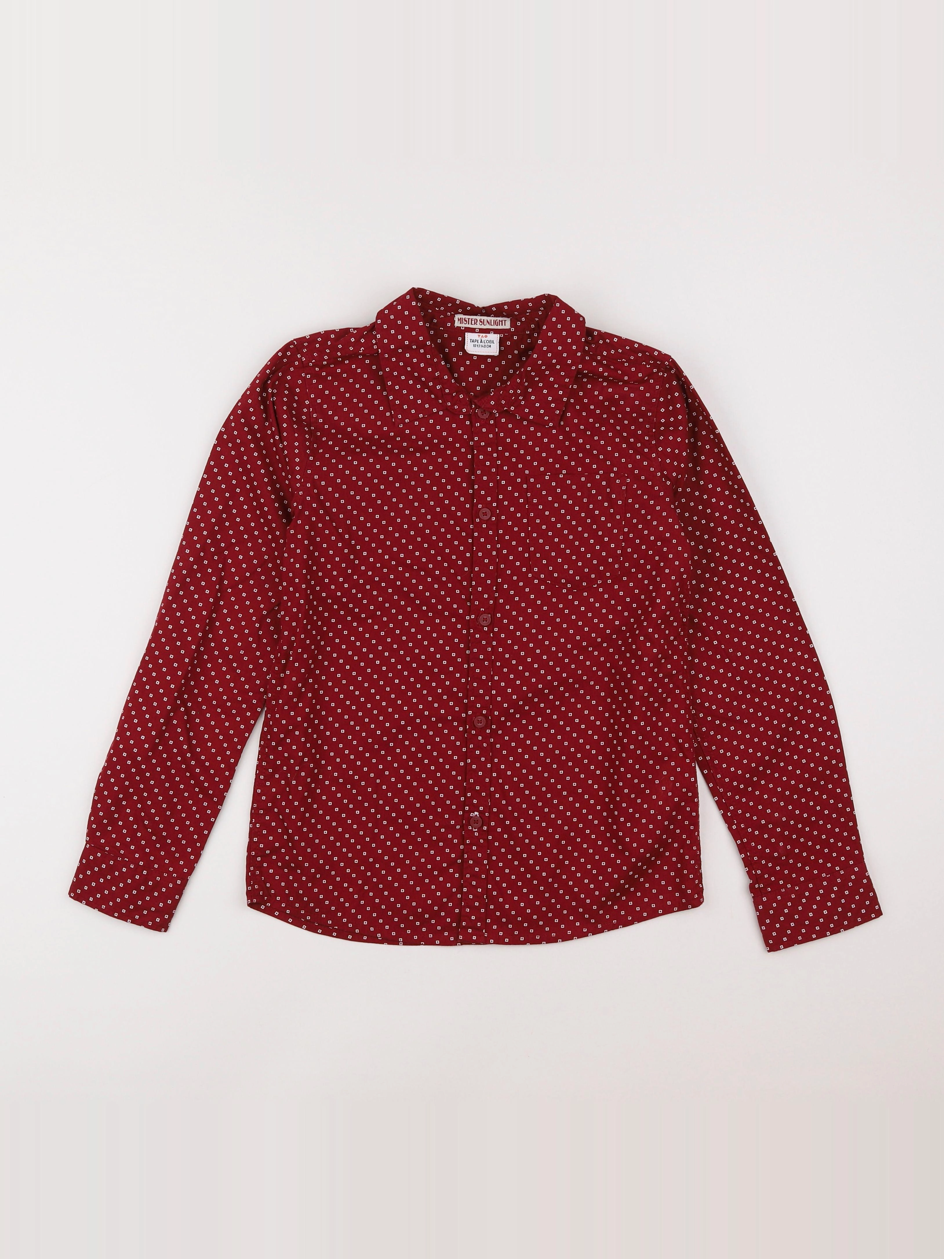Tape à l'oeil - chemise rouge - 10 ans