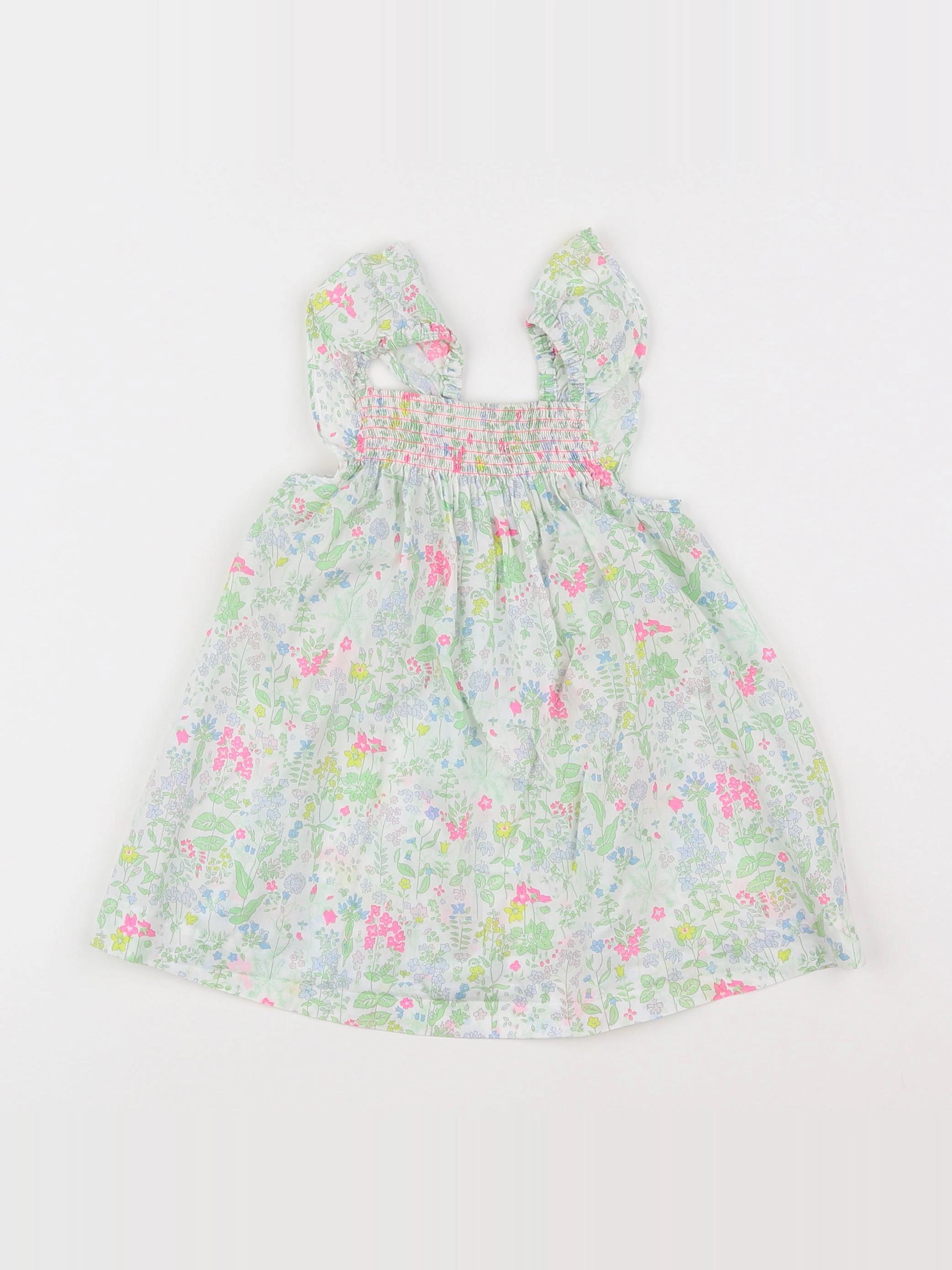 Jacadi - robe liberty multicolore - 12 mois