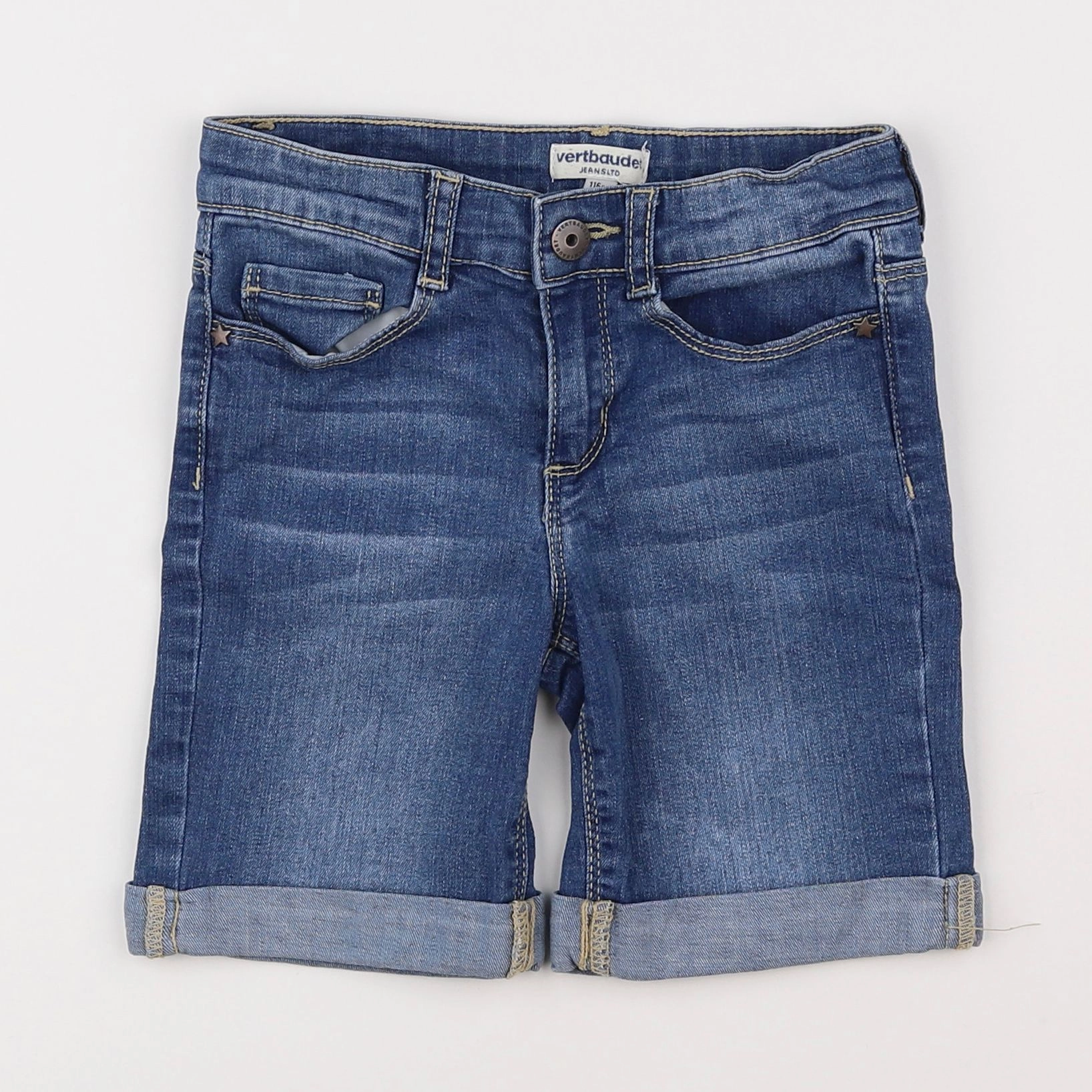 Vertbaudet - short bleu - 6 ans