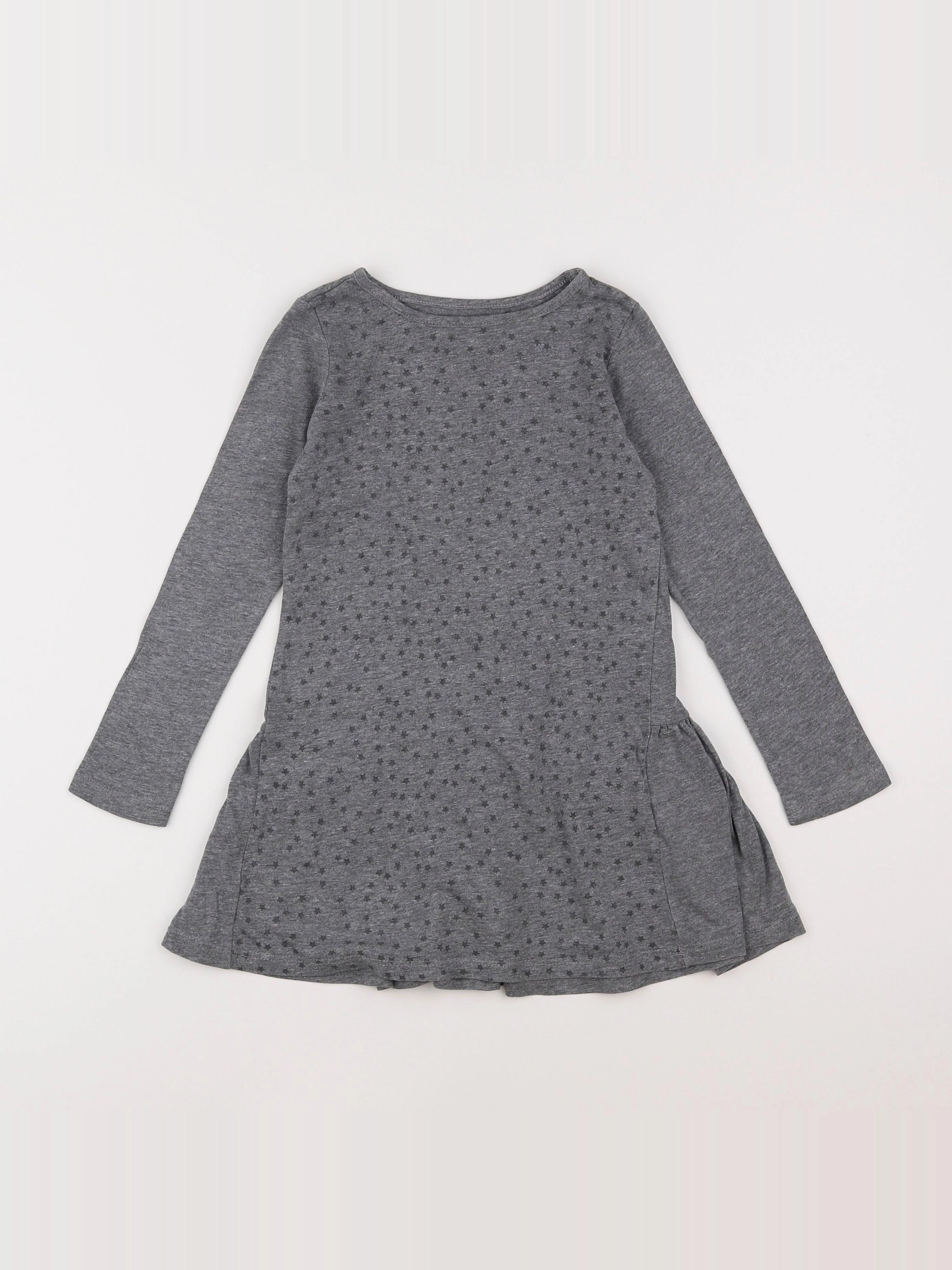Vertbaudet - robe gris - 5 ans