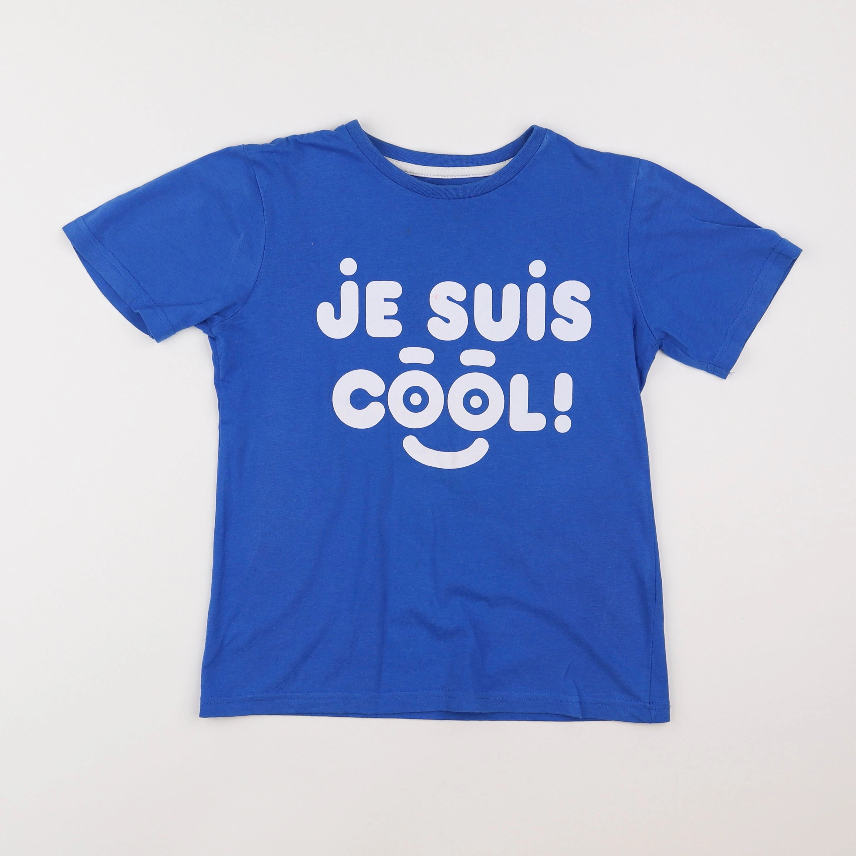 Vertbaudet - tee-shirt bleu - 10 ans