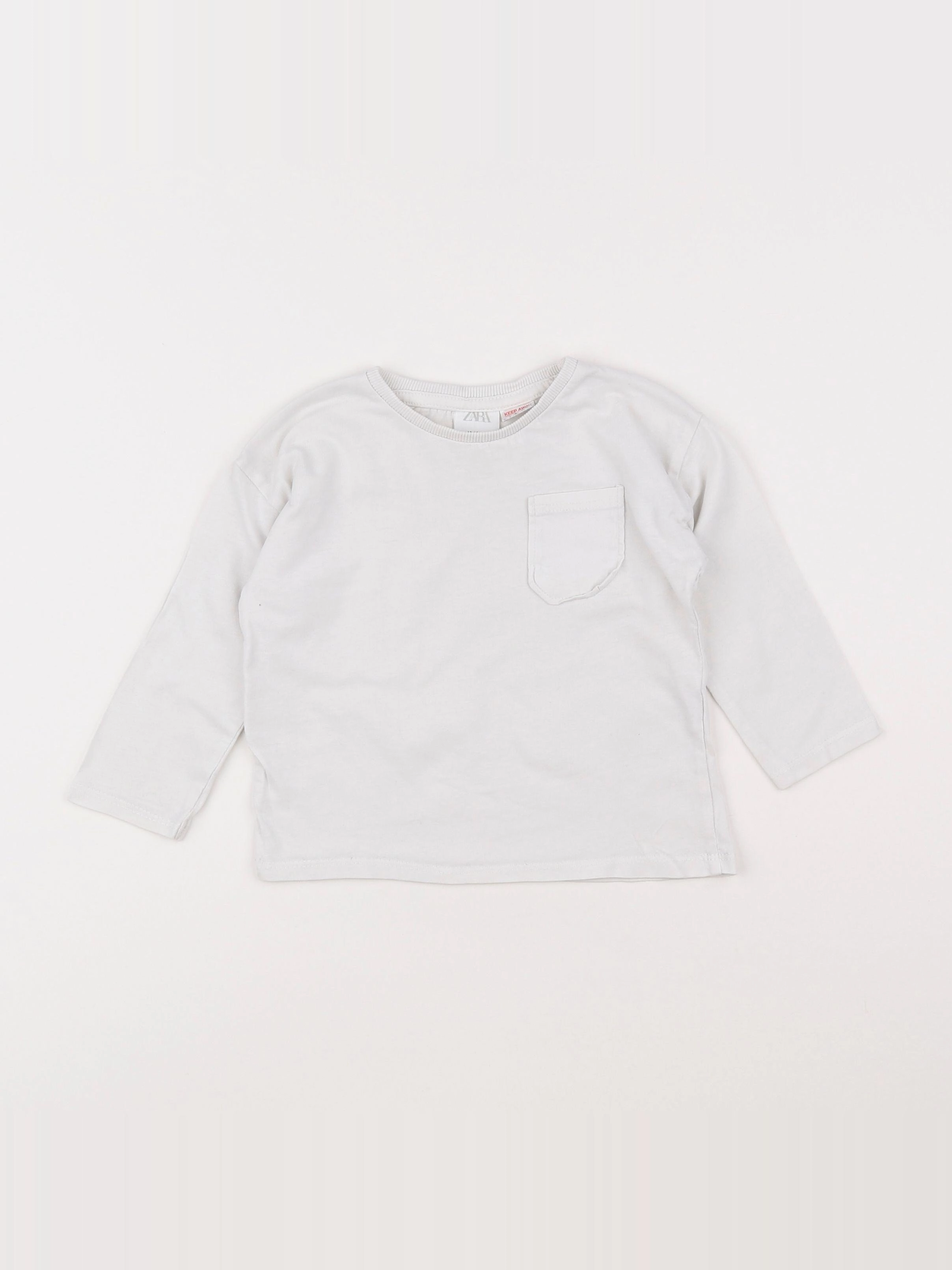 Zara - tee-shirt blanc - 18 mois