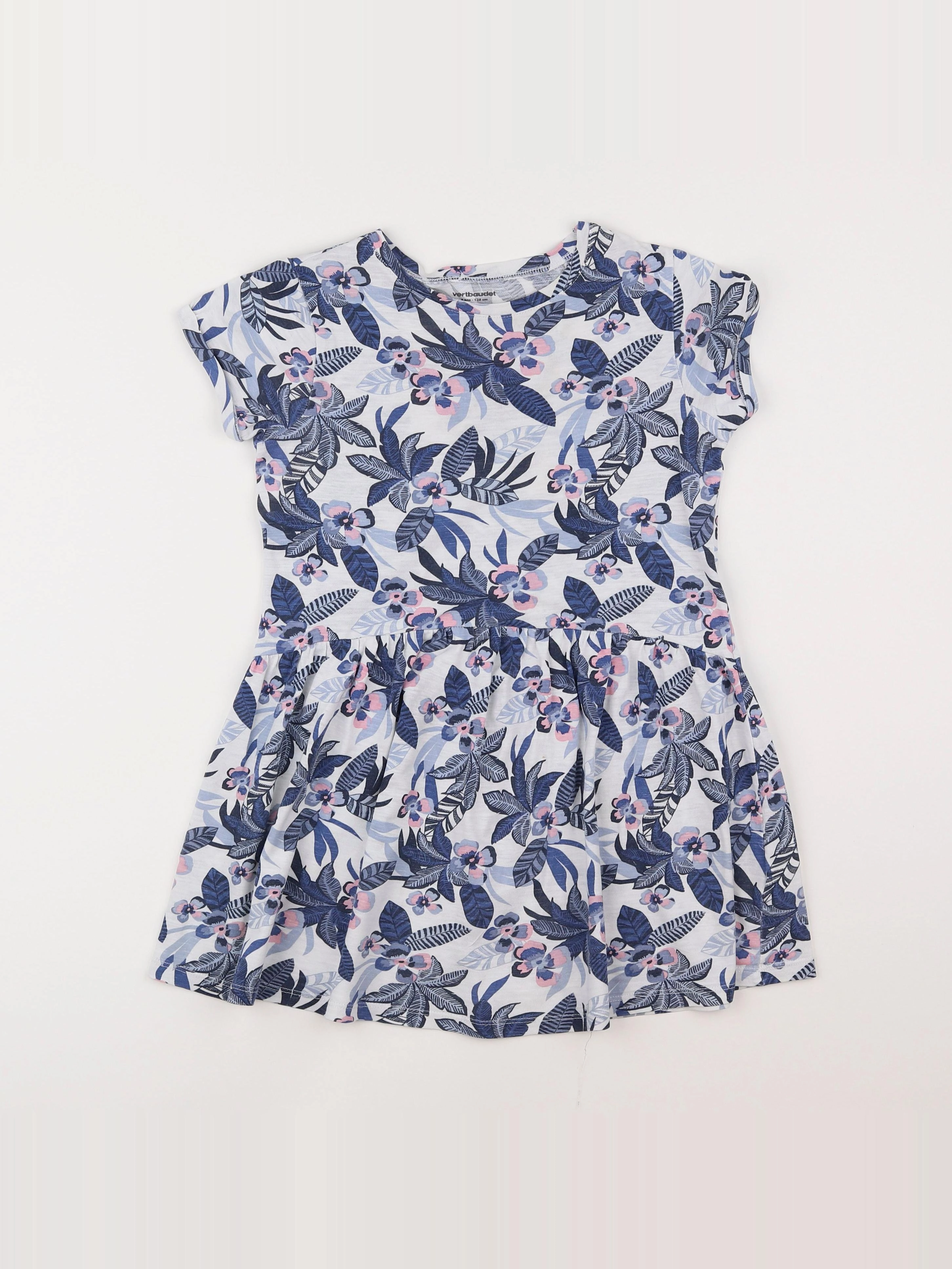 Vertbaudet - robe bleu - 8 ans