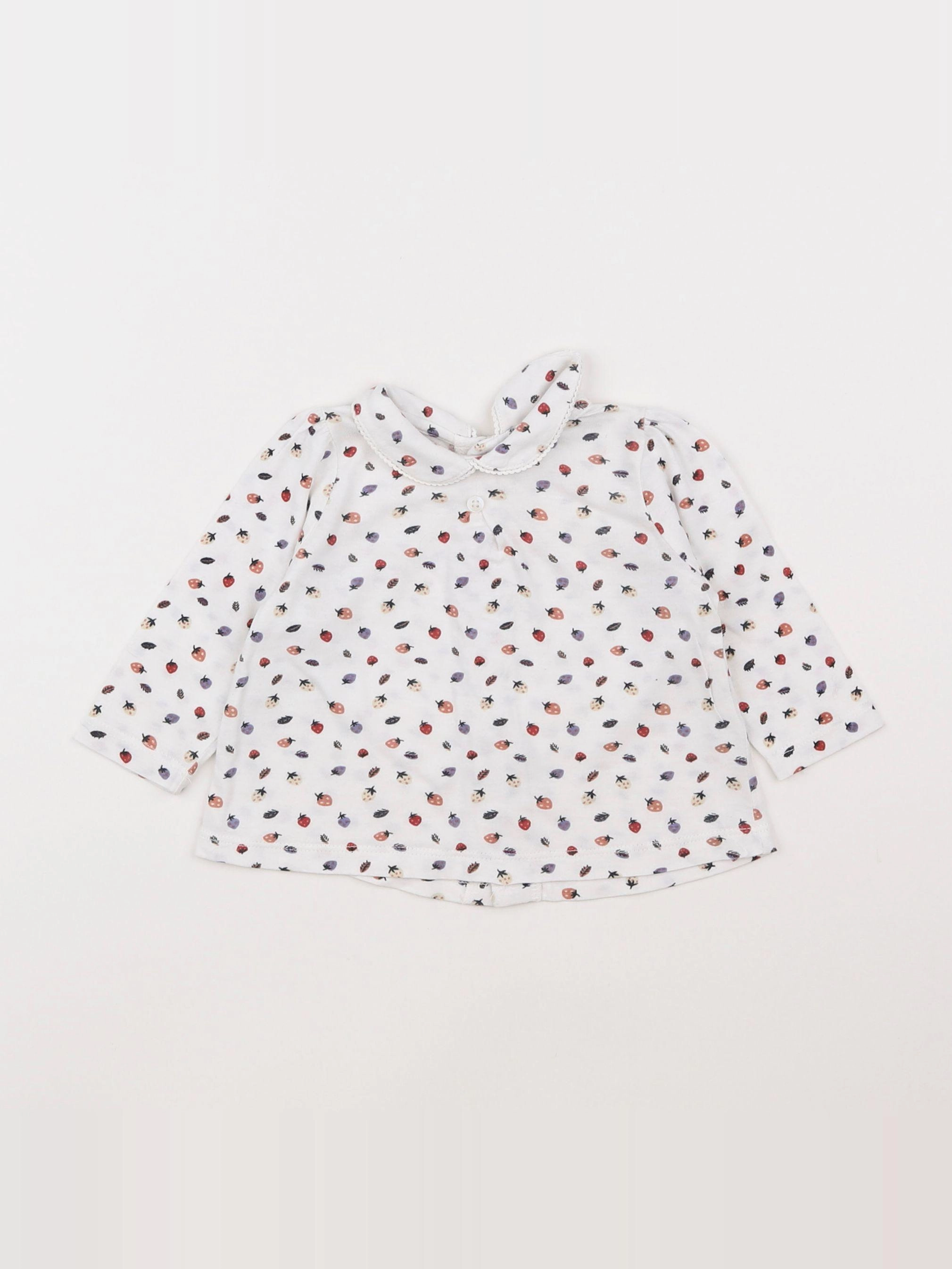 Boutchou - tee-shirt blanc - 6 mois