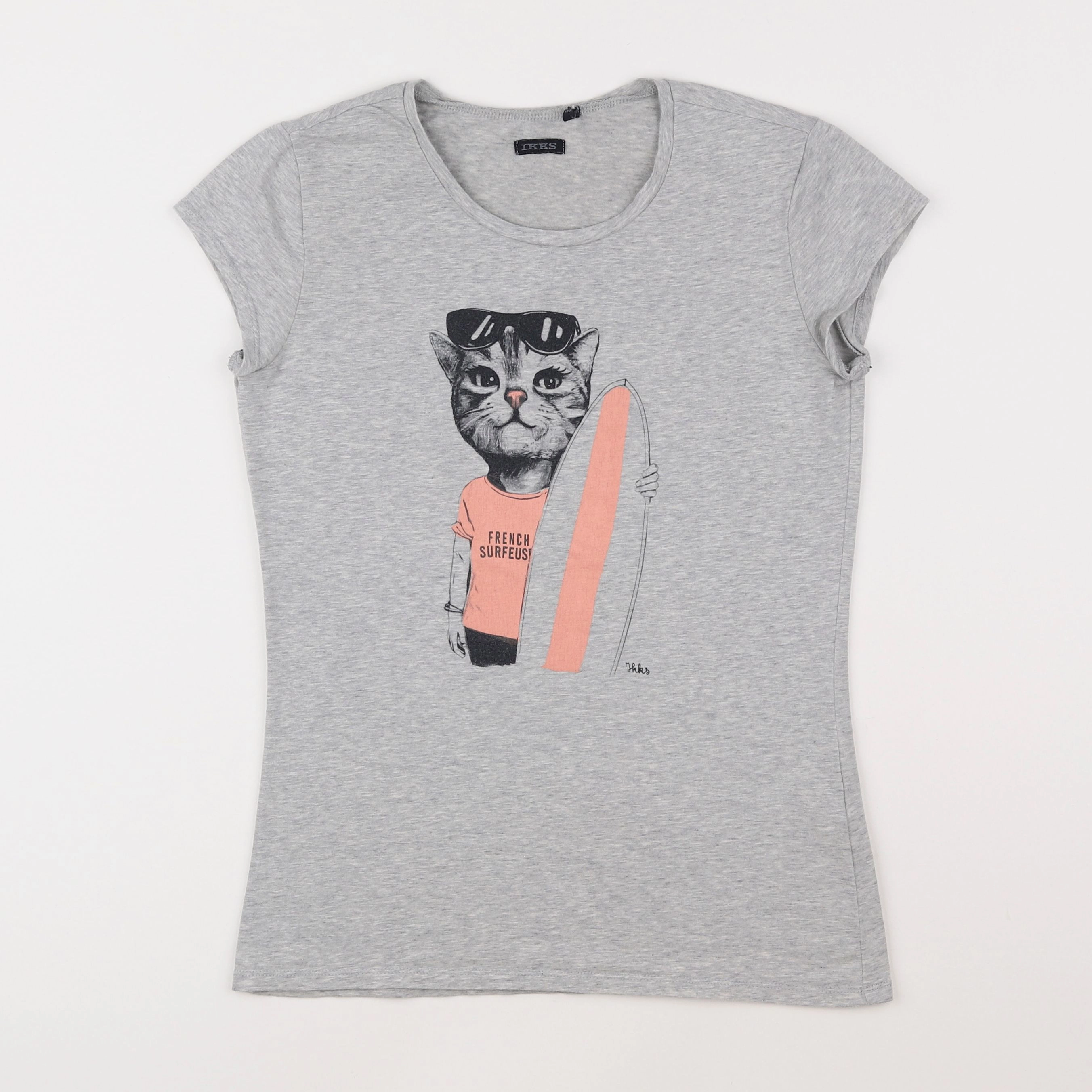 IKKS - tee-shirt gris - 14 ans