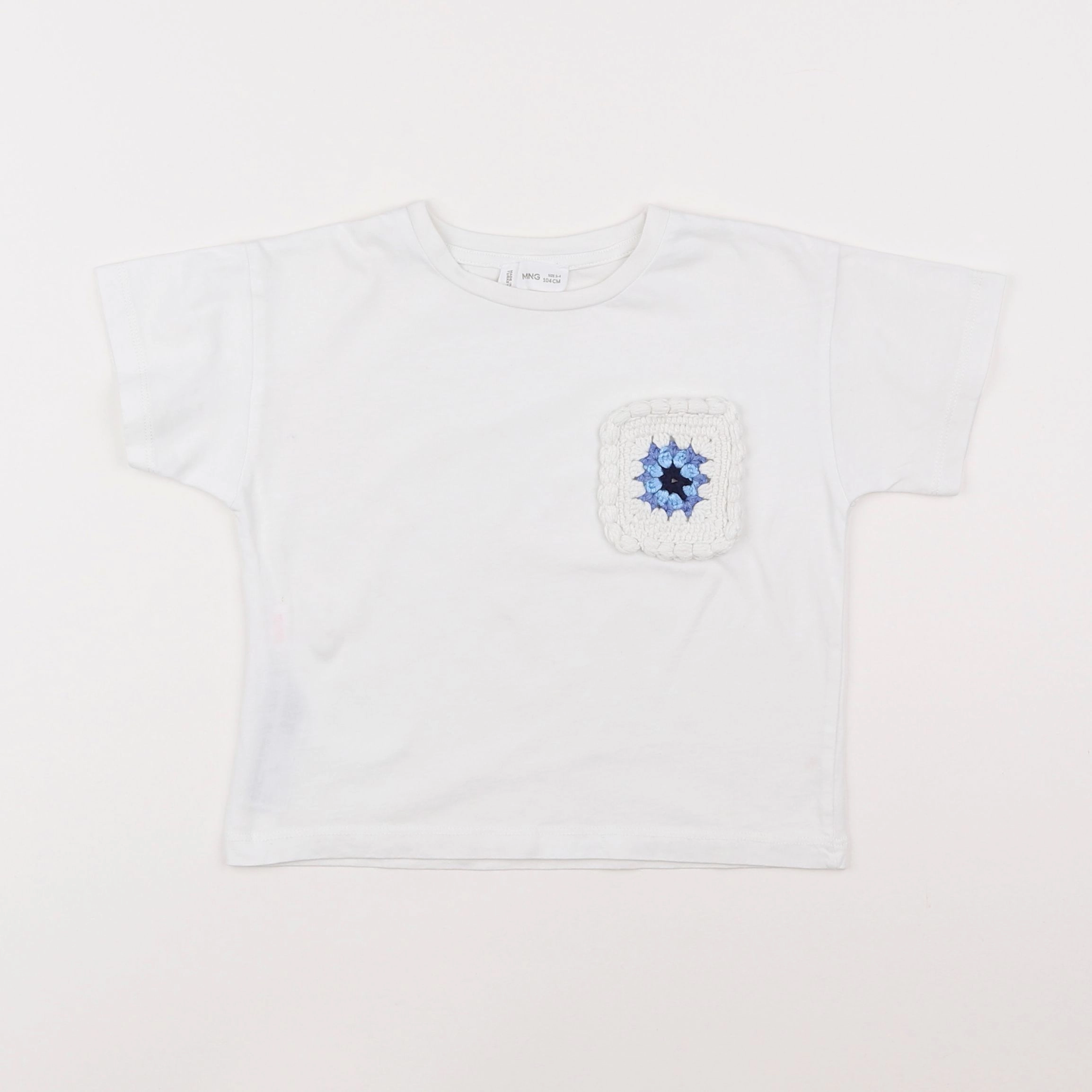 Mango - tee-shirt blanc - 3/4 ans